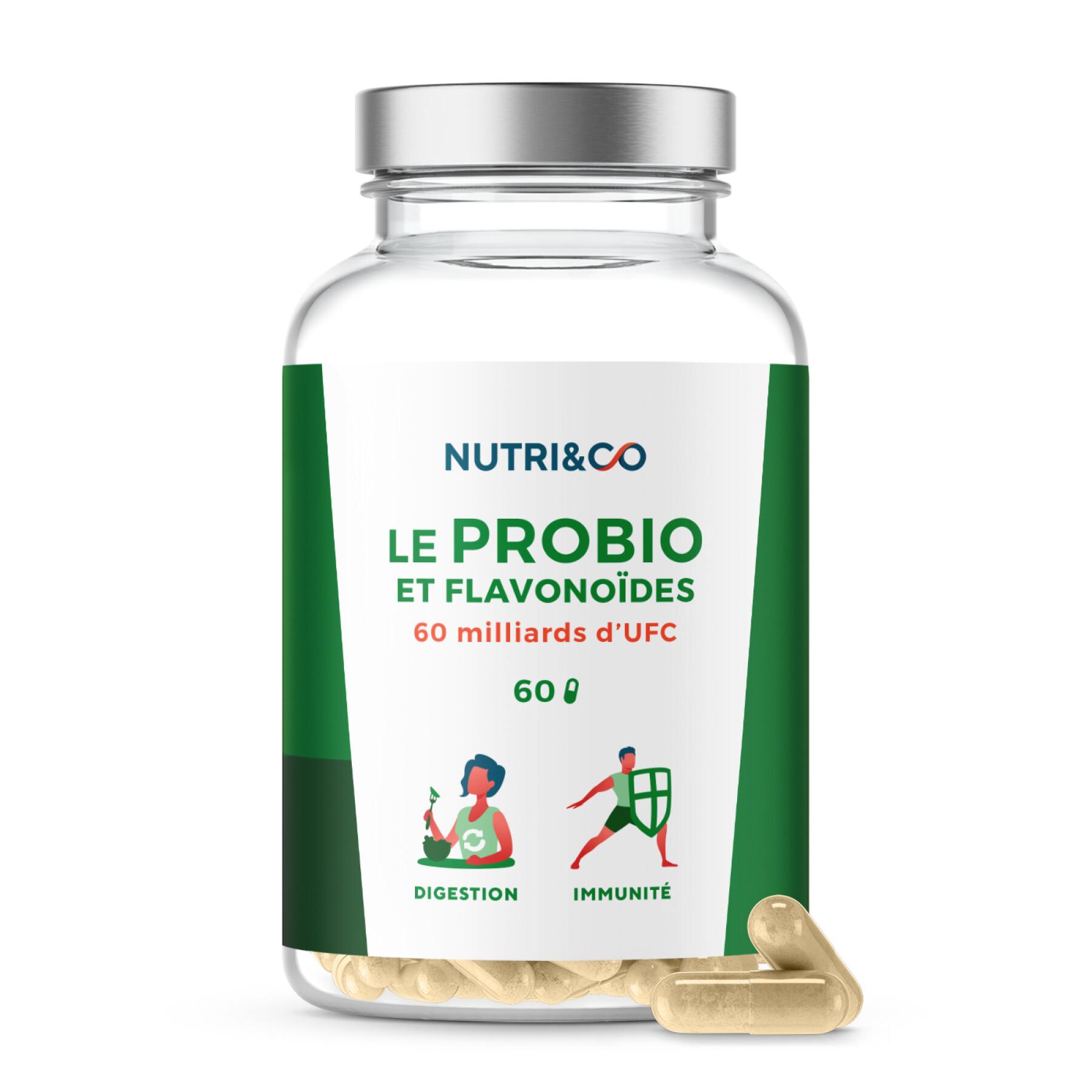 Complément Alimentaire Probiotiques et Prébiotiques - 60 gélules – Nutri&Co