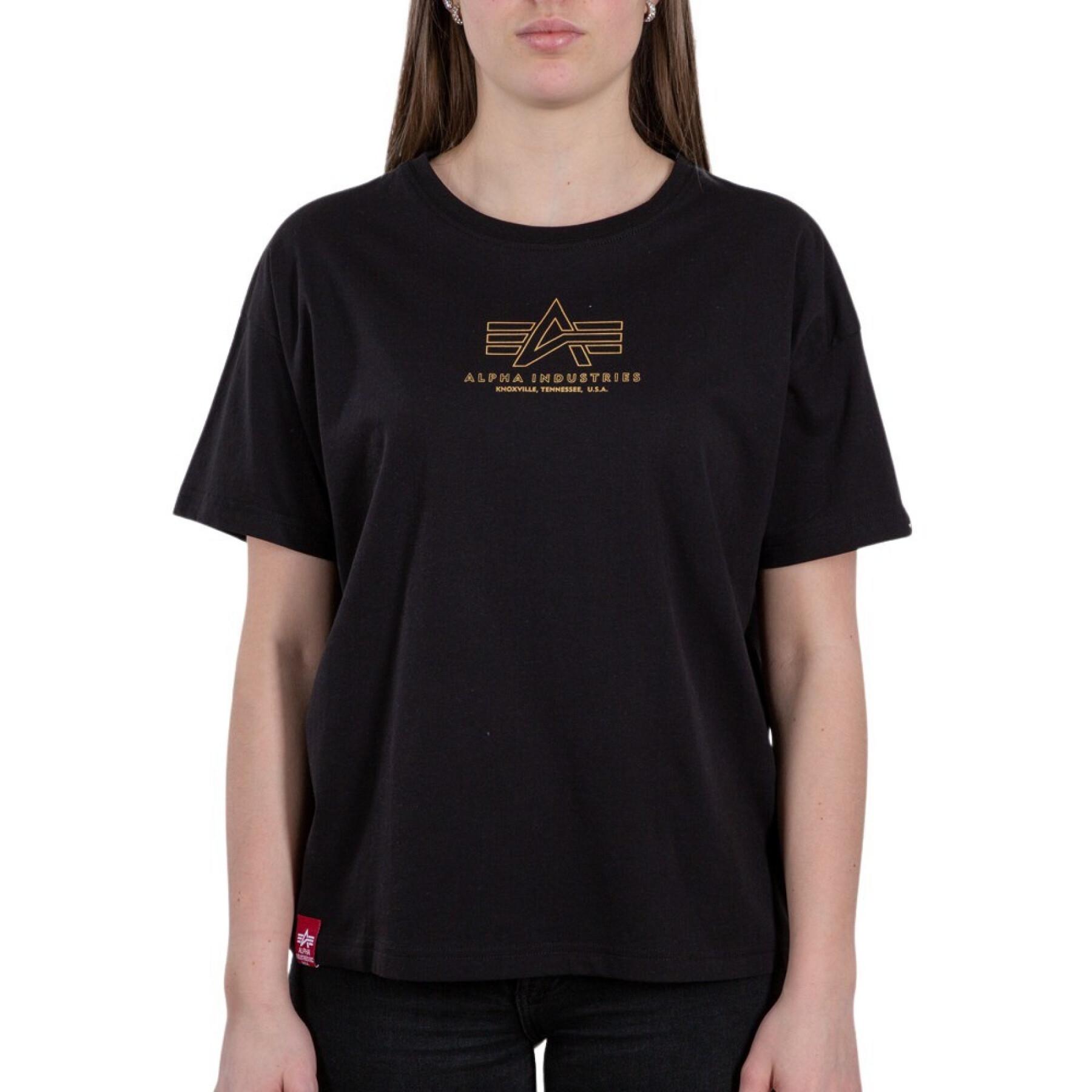 T-shirt femme Alpha Industries Basic COS ML Foil Print
