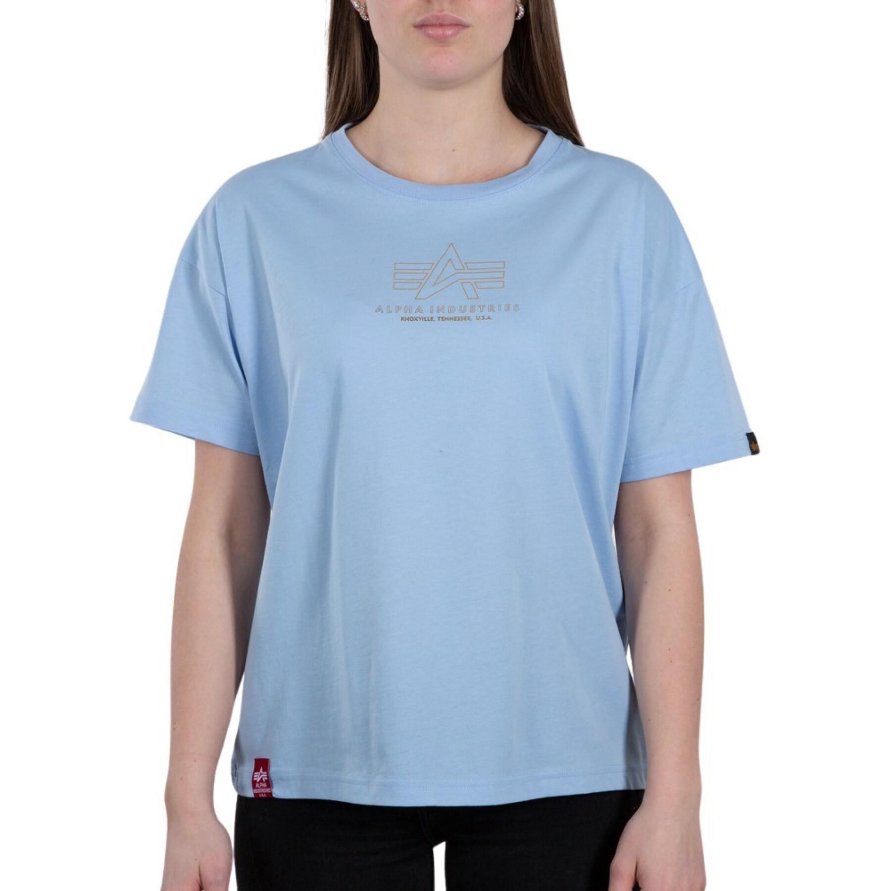 T-shirt femme Alpha Industries Basic COS ML Foil Print