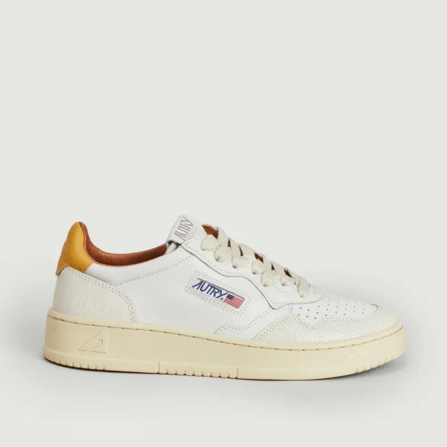 Baskets femme Autry Medalist WVC10 Leather White/yellow