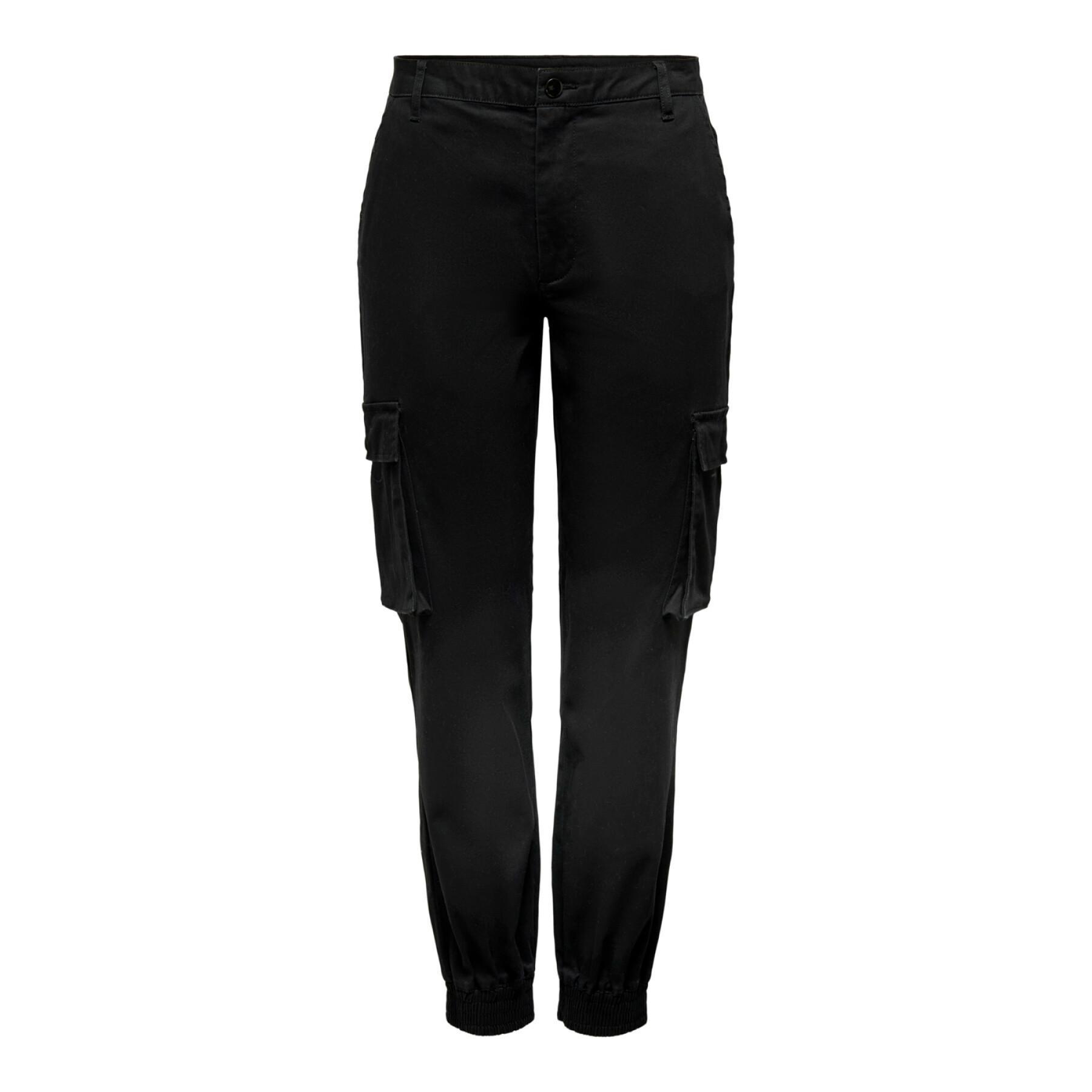Pantalon cargo femme Only onlb-alva - noir - 40x30