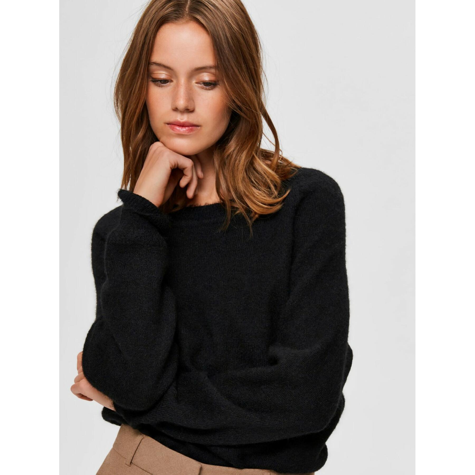 Pull col rond femme Selected Lulu