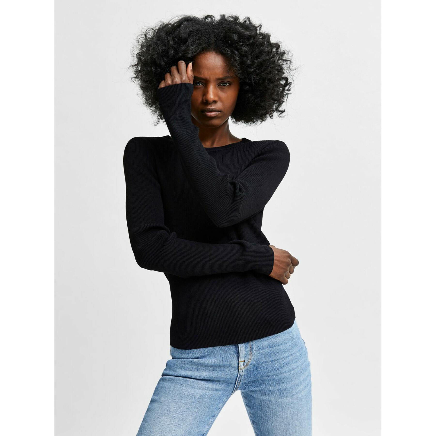 Pull col rond femme Selected Amelia