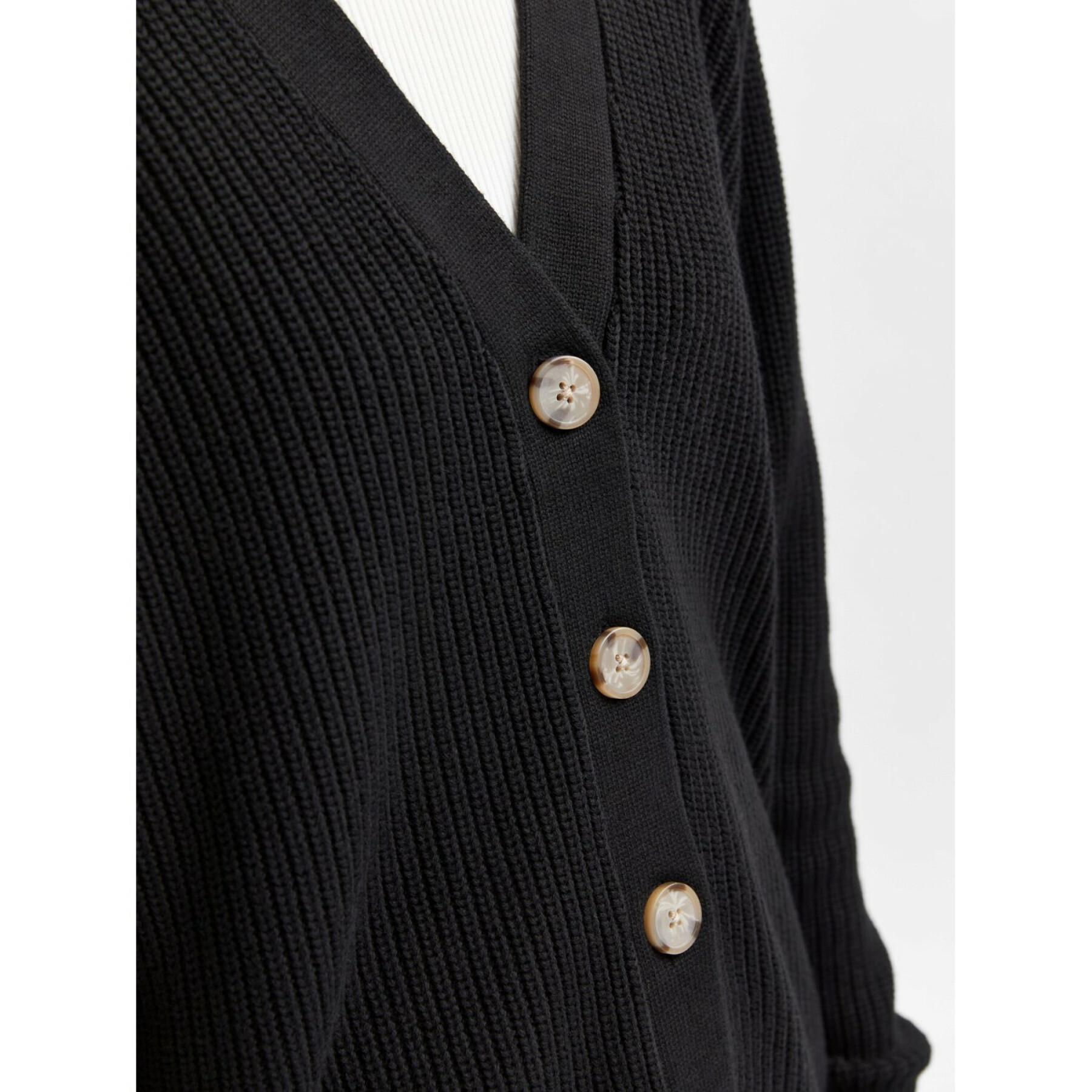 Cardigan femme Selected Emmy knit button