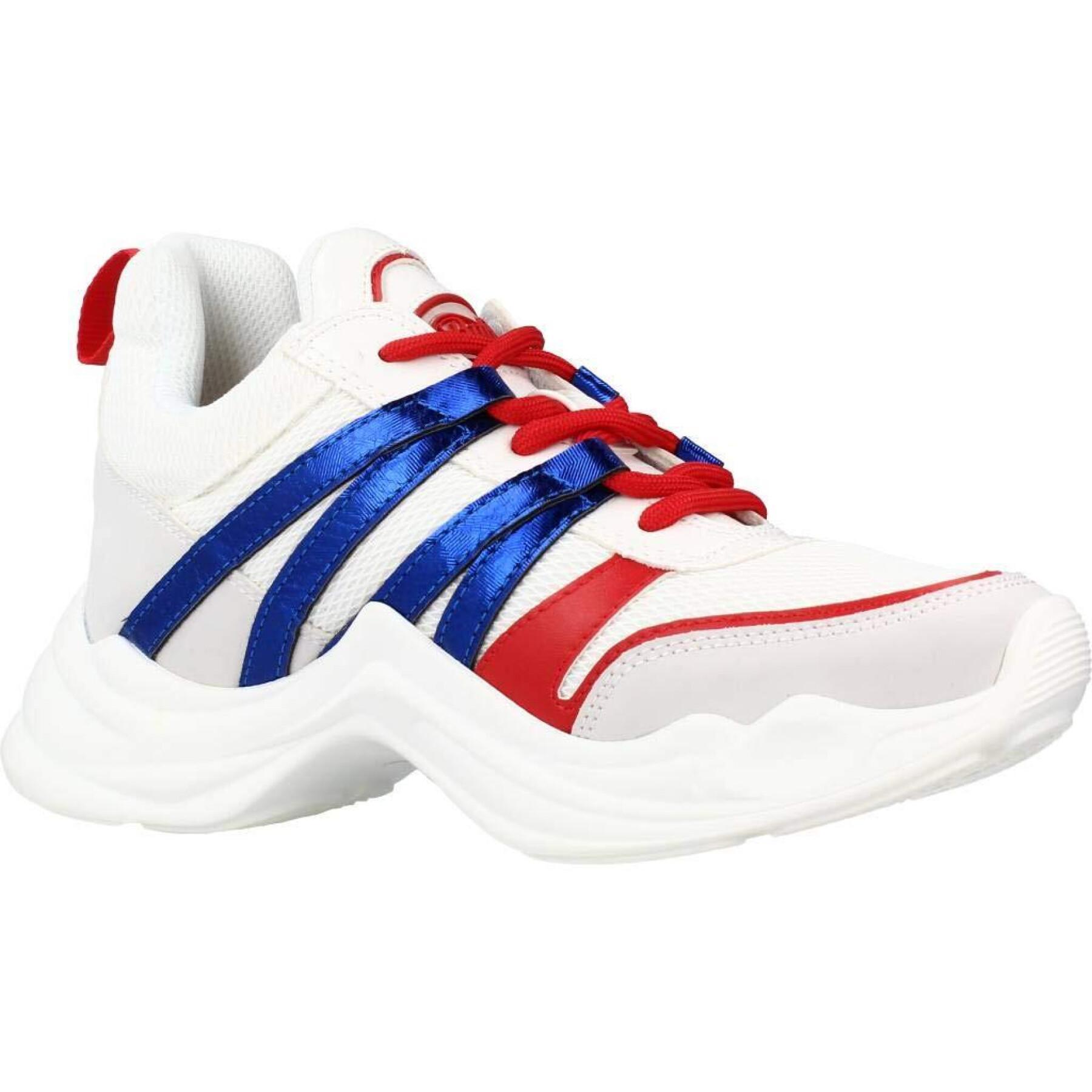Chaussures femme Buffalo cavi white/red/blue