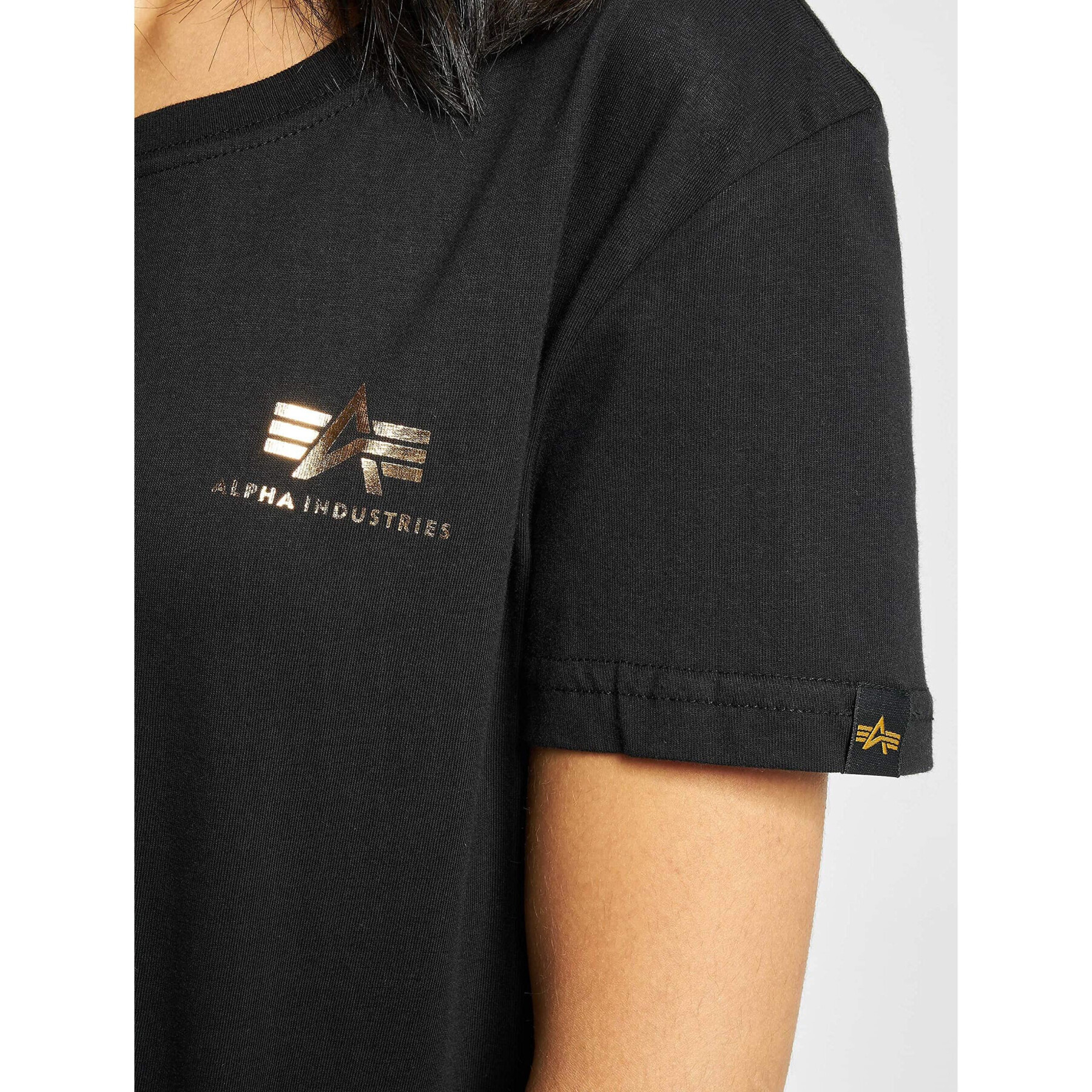 T-shirt femme Alpha Industries Basic Small Logo Foil Print