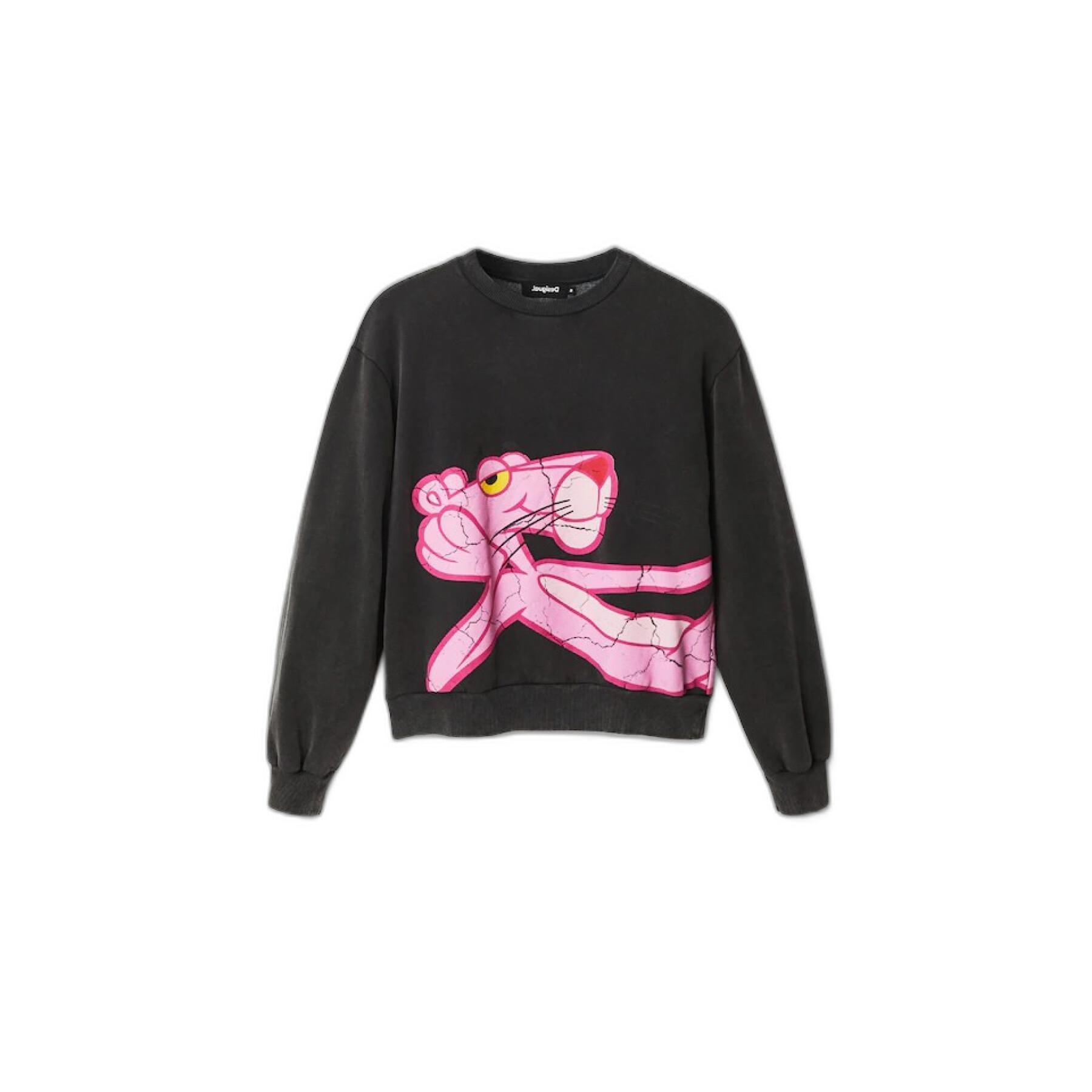 Sweatshirt femme Desigual Pink panther