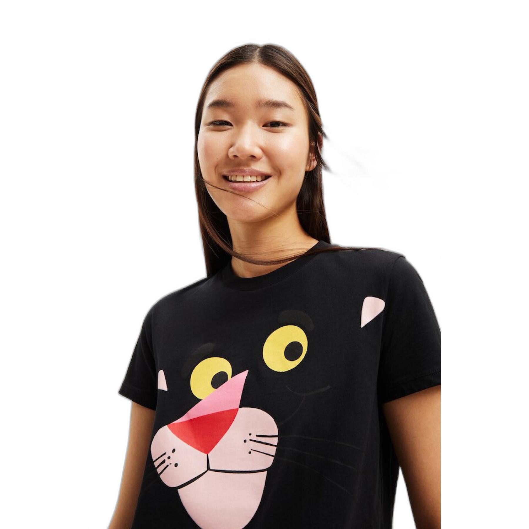 T-shirt femme Desigual Hello pink panther