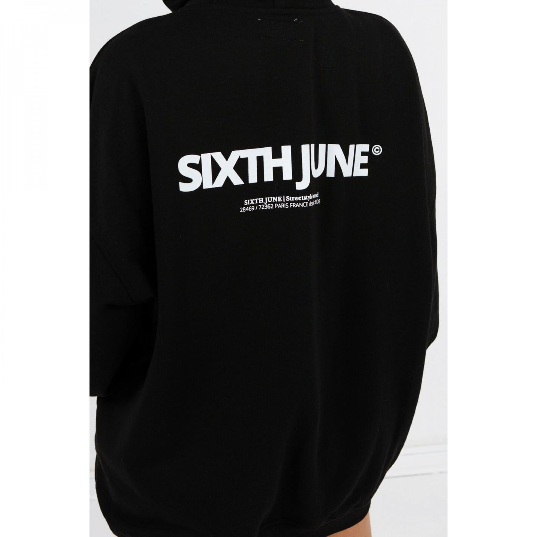 Sweatshirt à capuche femme Sixth June