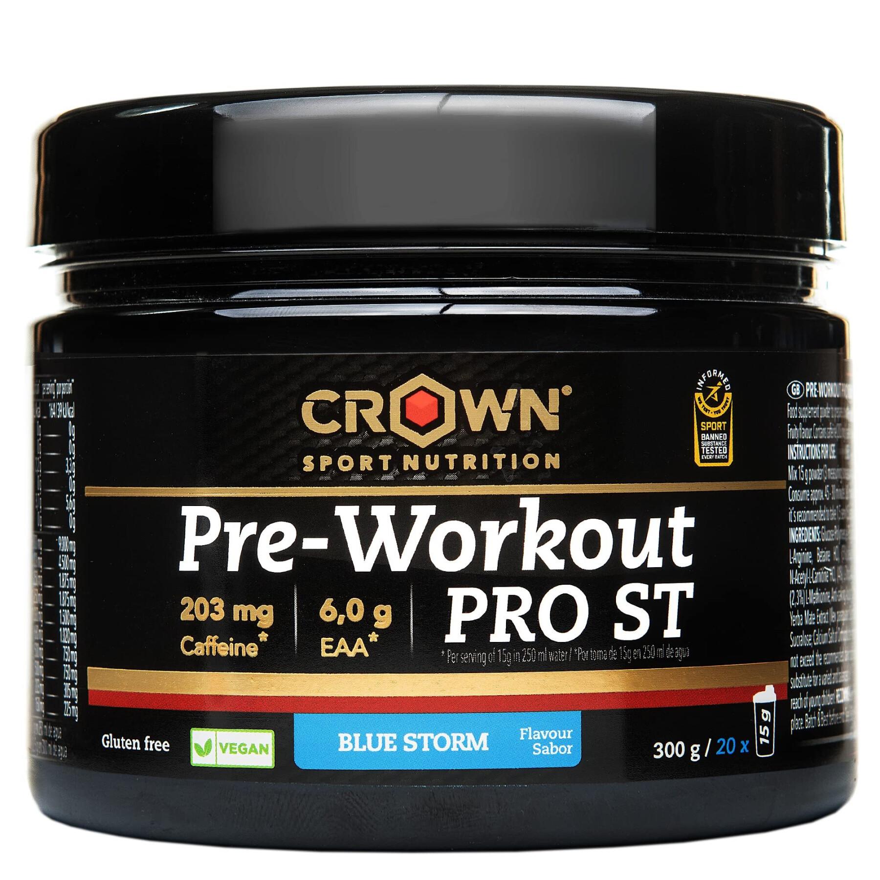 Boisson énergétique Crown Sport Nutrition Pre-Workout Pro St - blue storm - 300 g