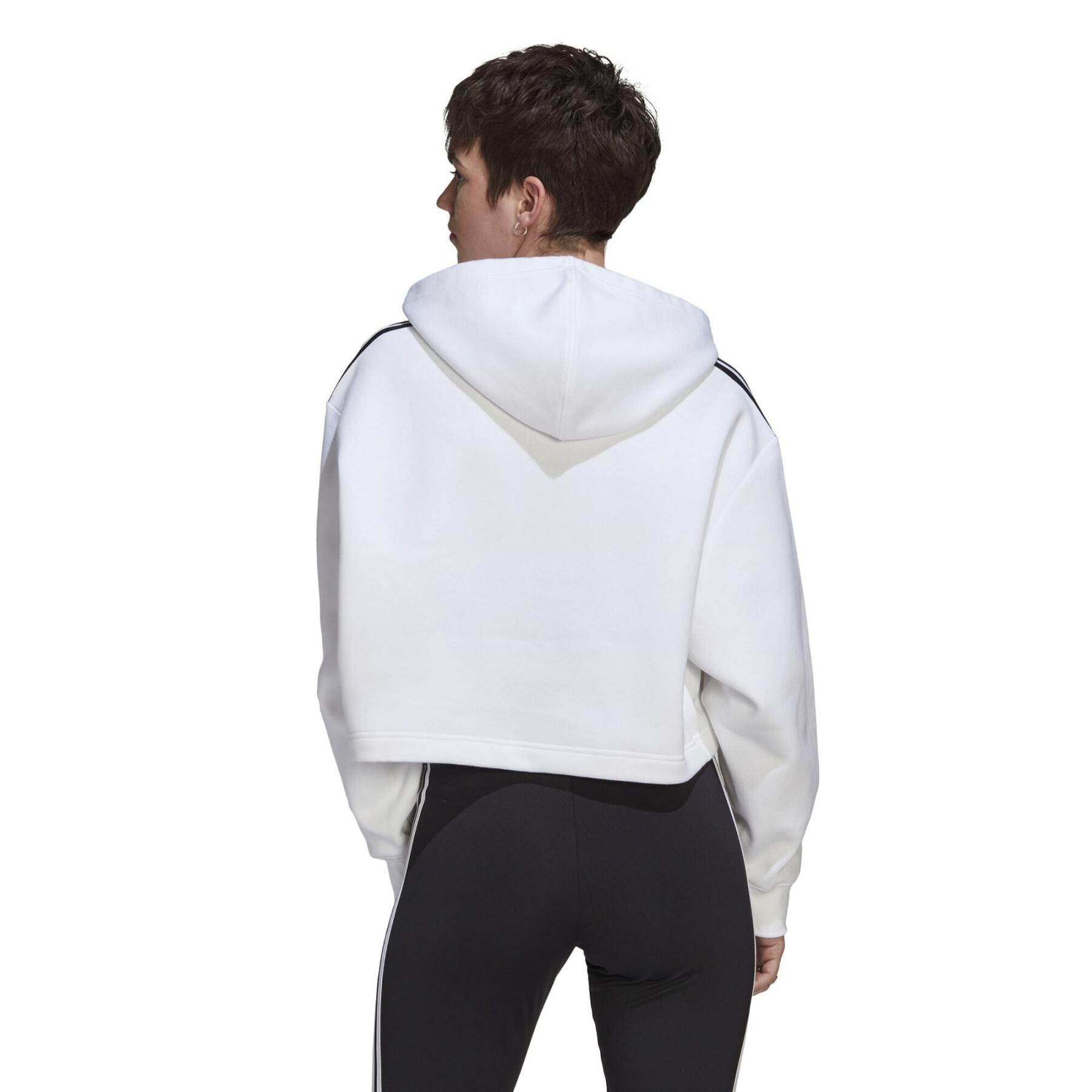 Sweatshirt à capuche court femme adidas Originals Adicolor Classics