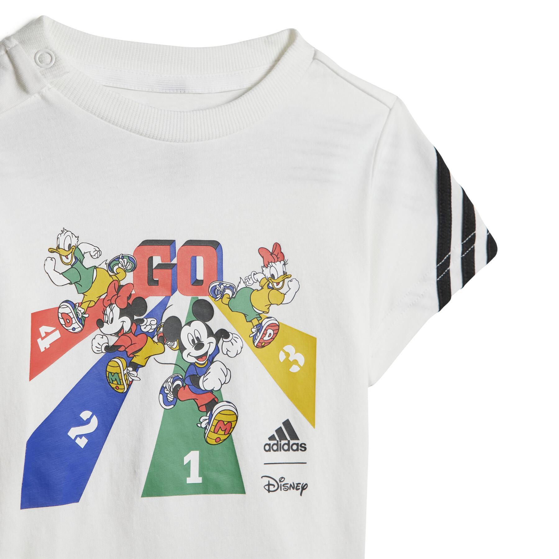 Ensemble t-shirt avec short bébé adidas Disney Mickey Mouse