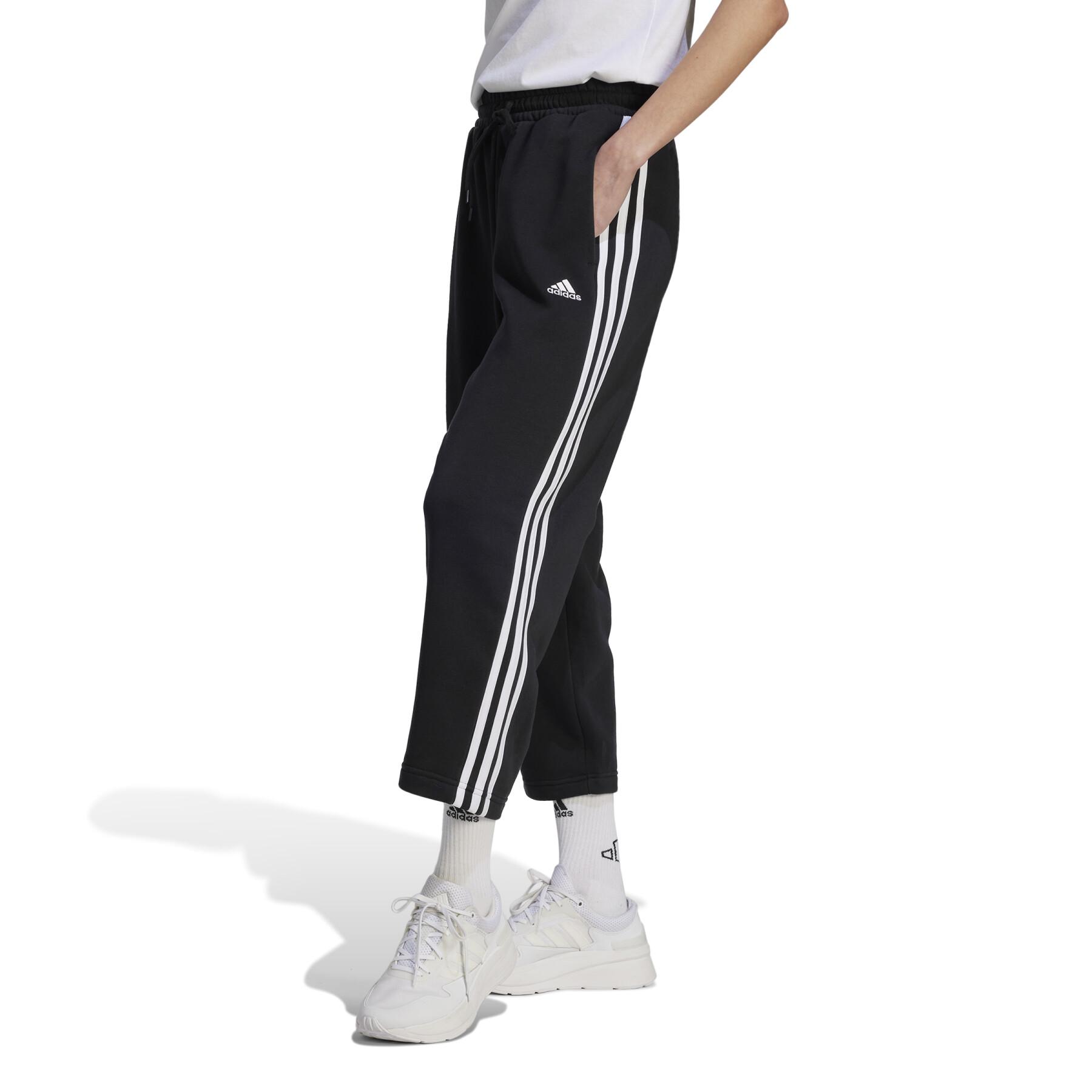 Jogging molleton à ourlet ouvert femme adidas Essentials 3-Stripes