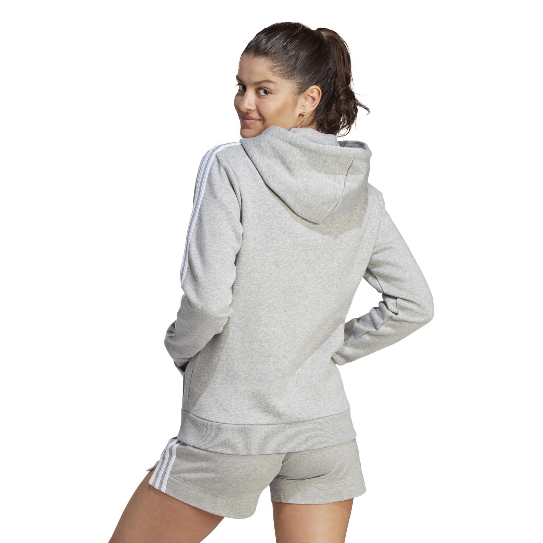 Sweatshirt full zip à capuche femme adidas Essentials 3-Stripes