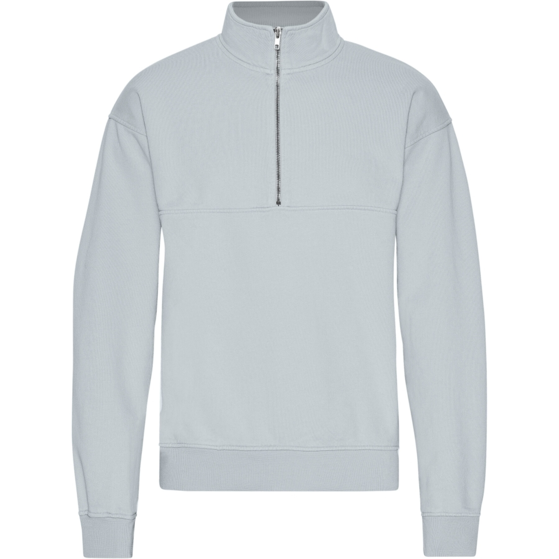 Sweatshirt 1/4 zip Colorful Standard Organic Cloudy Grey