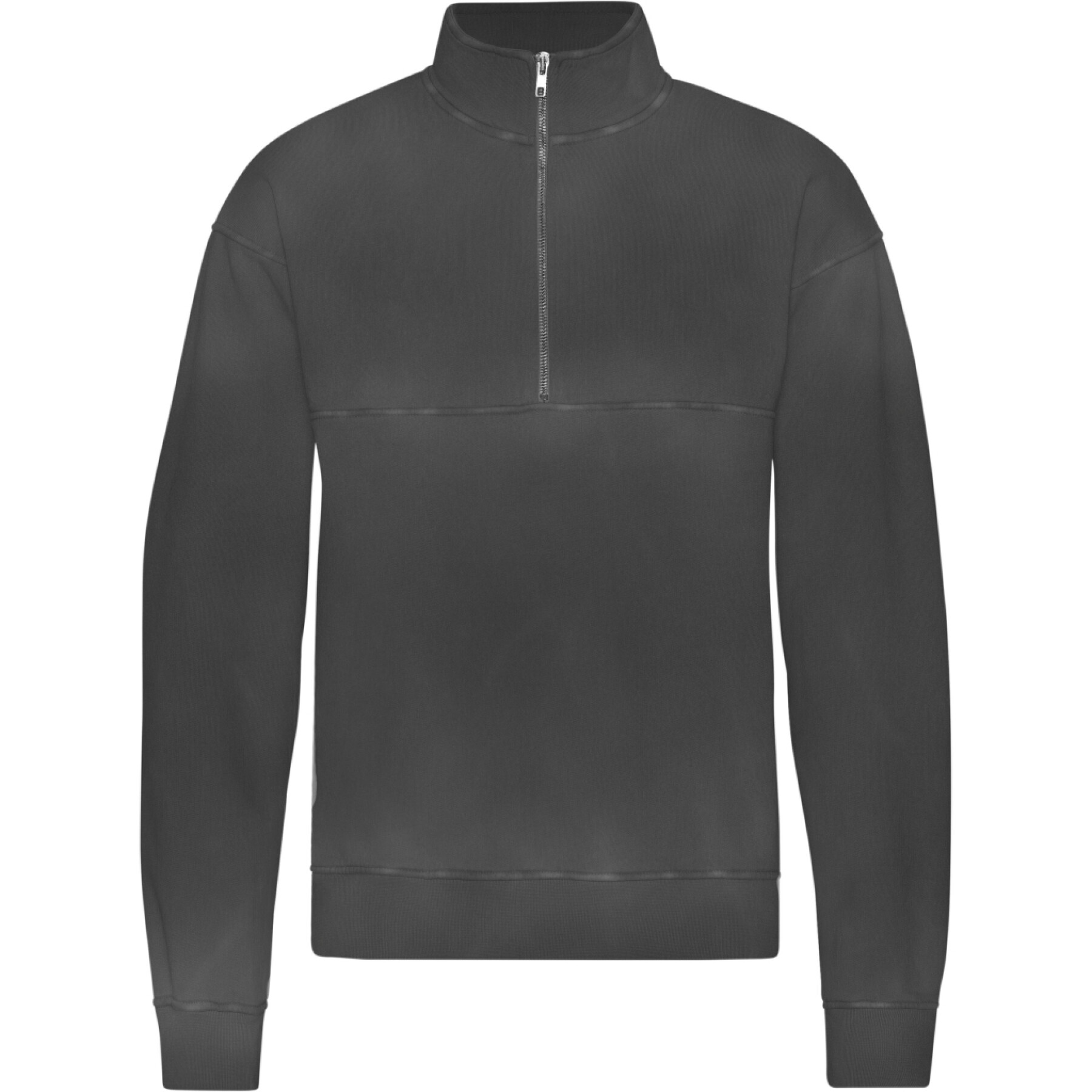 Sweatshirt 1/4 zip Colorful Standard Organic Faded Black