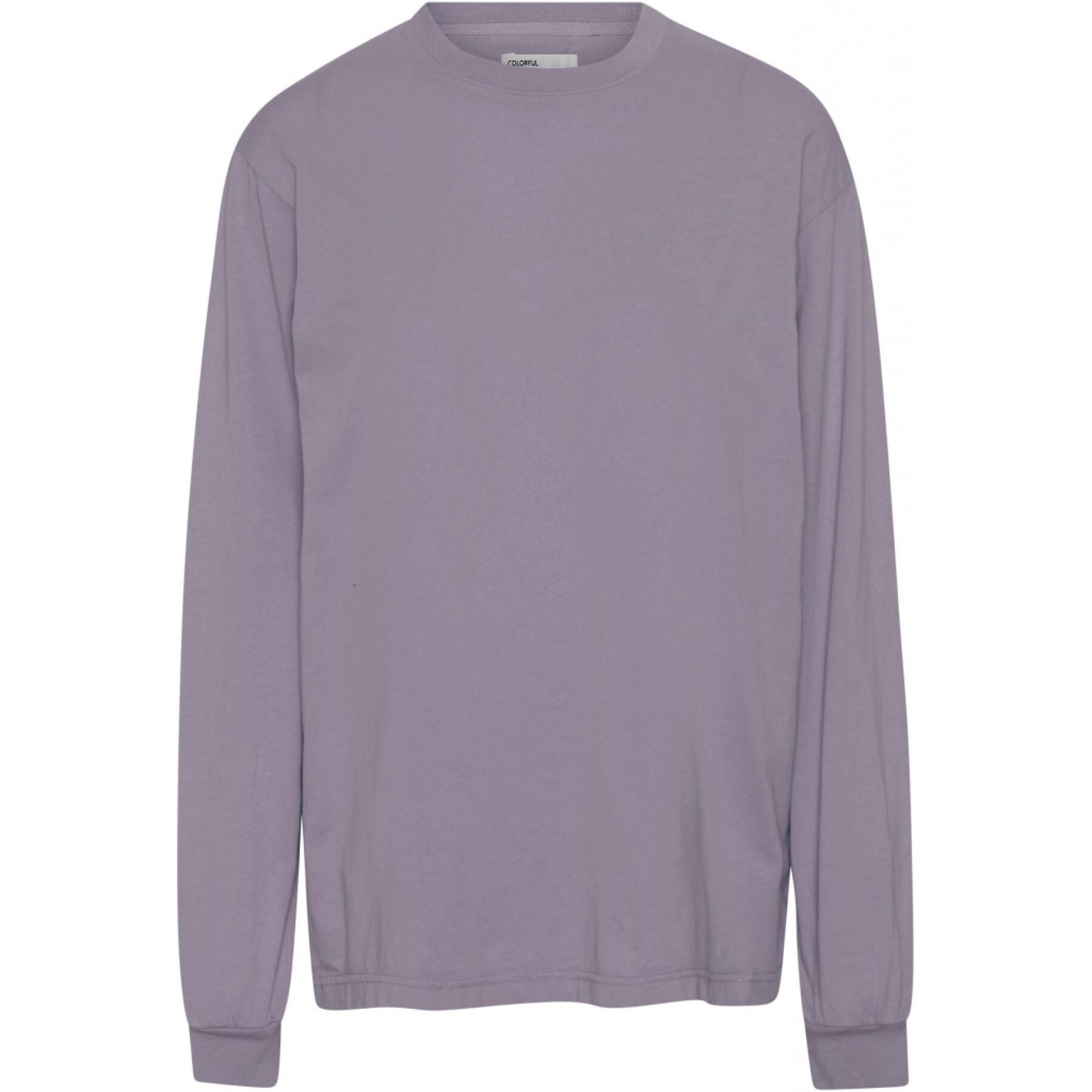 T-shirt manches longues Colorful Standard Organic oversized purple haze
