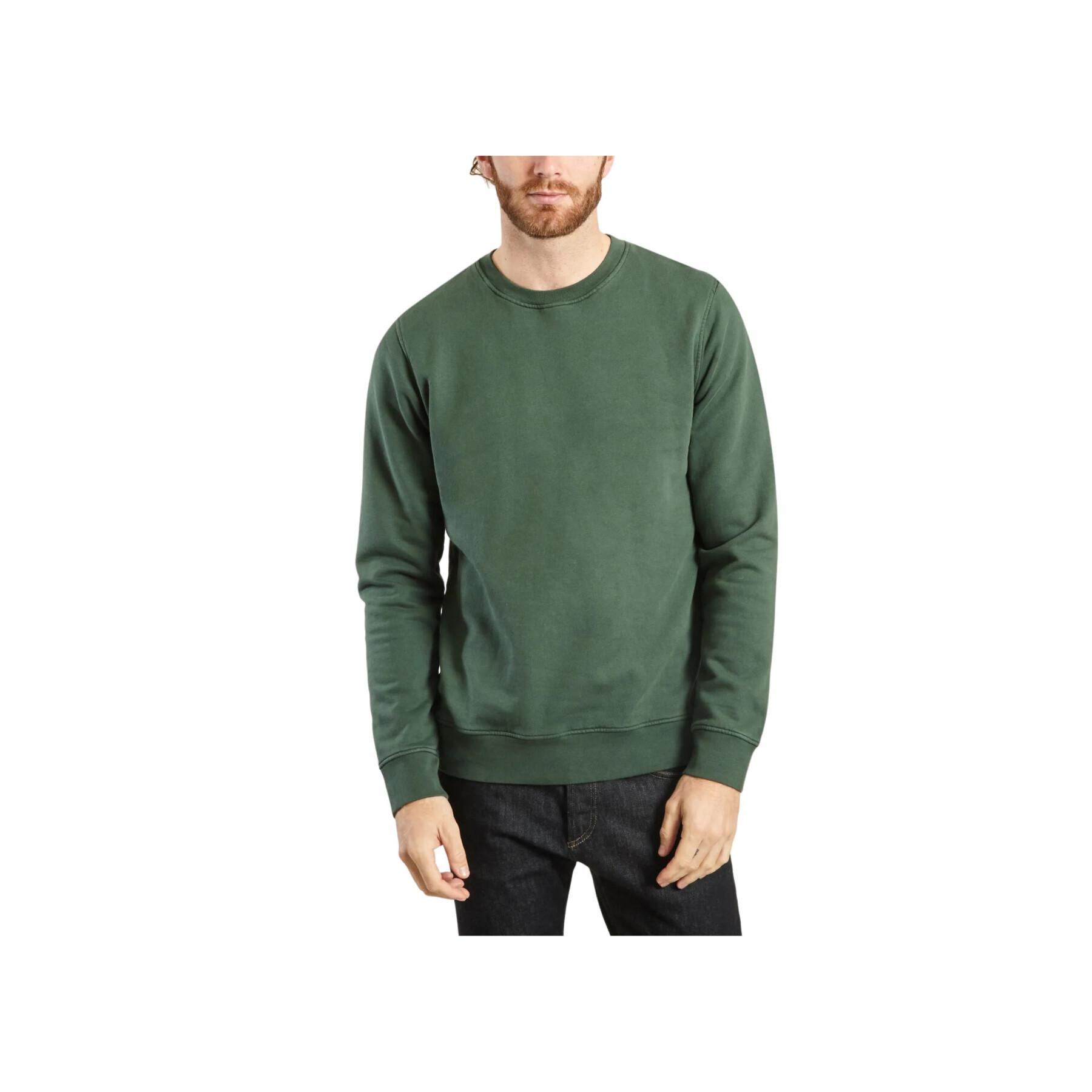 Sweatshirt col rond Colorful Standard Classic Organic emerald green