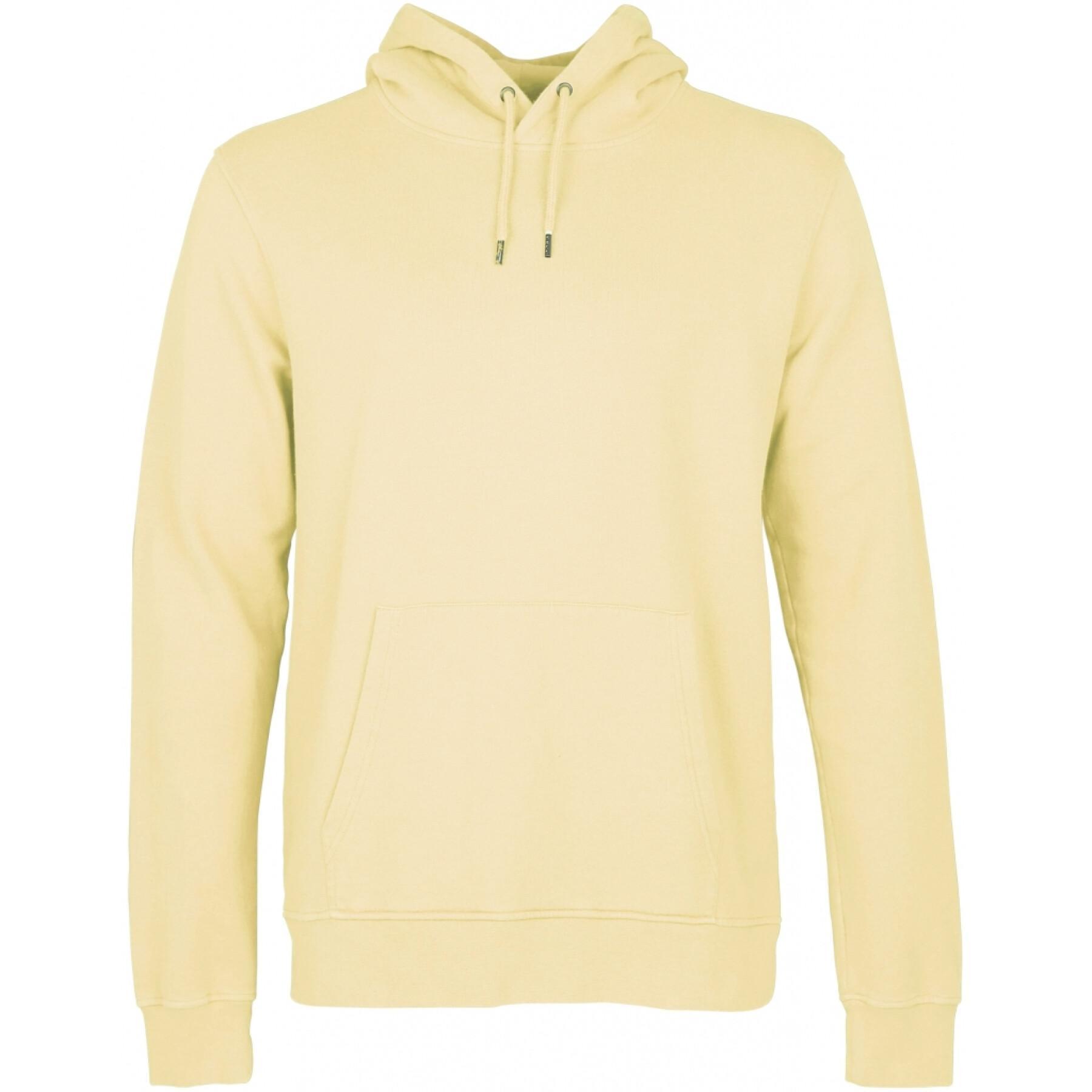Sweatshirt à capuche Colorful Standard Classic Organic soft yellow