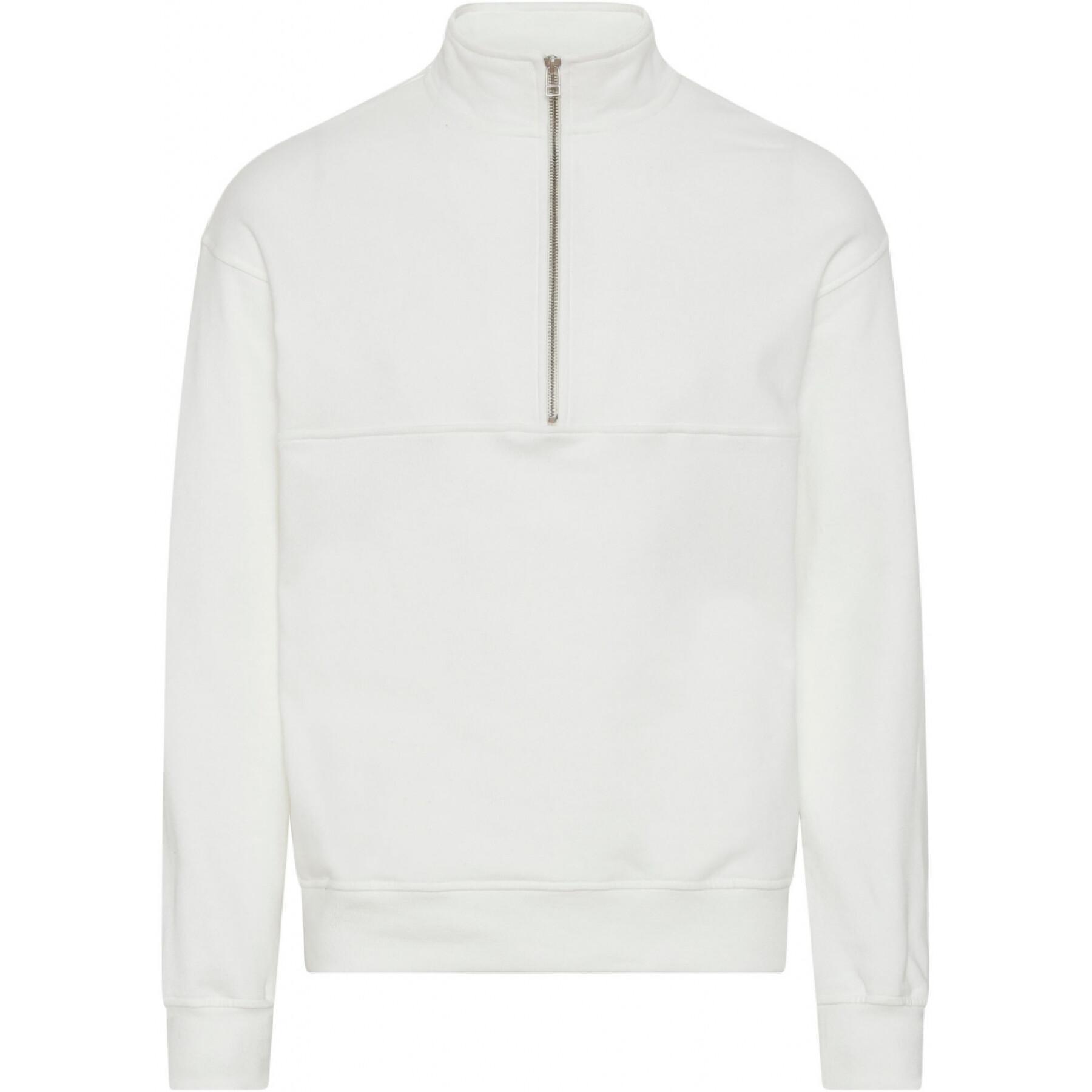 Sweatshirt 1/4 zip Colorful Standard Organic optical white