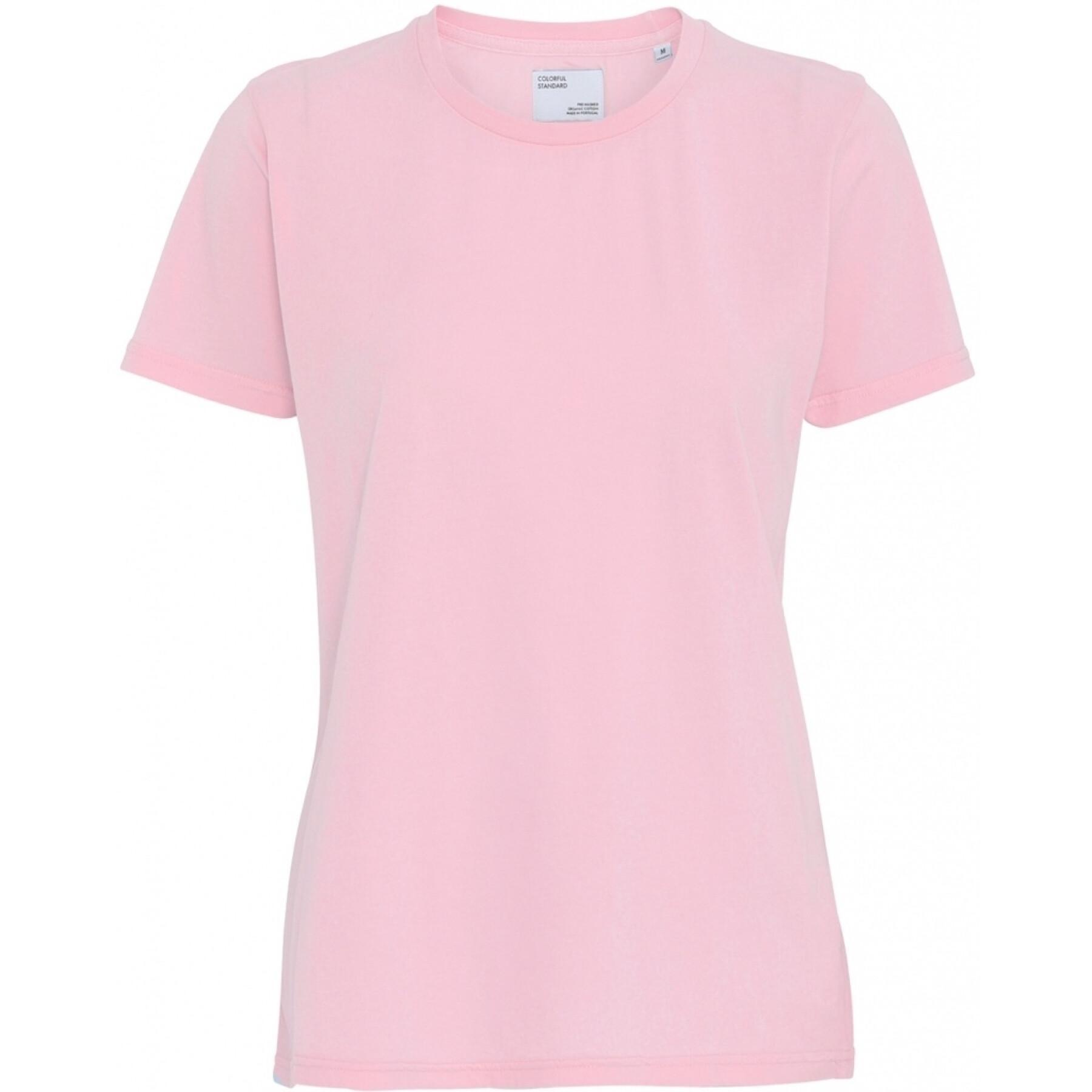 T-shirt femme Colorful Standard Light Organic flamingo pink