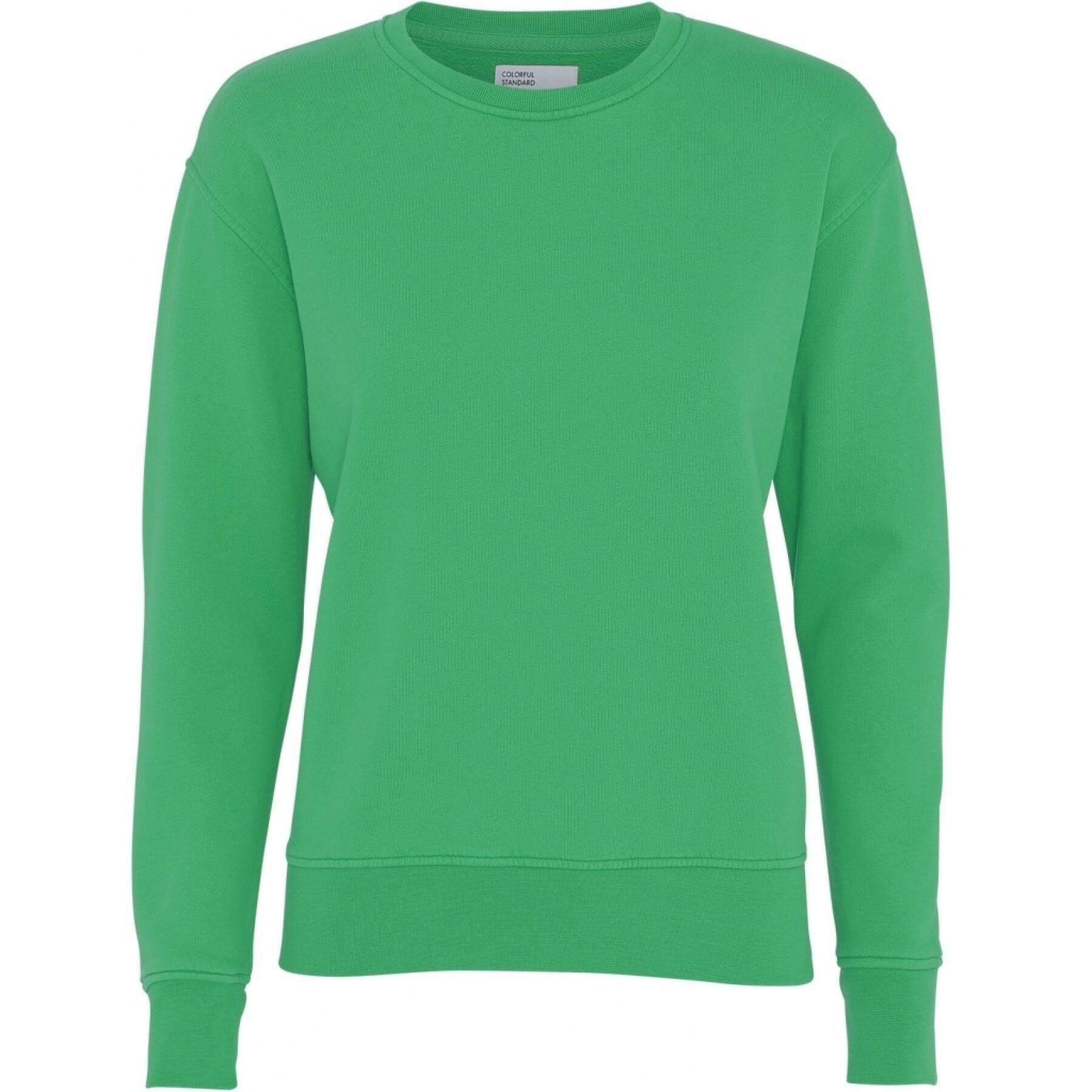 Pull col rond femme Colorful Standard Classic Organic kelly green