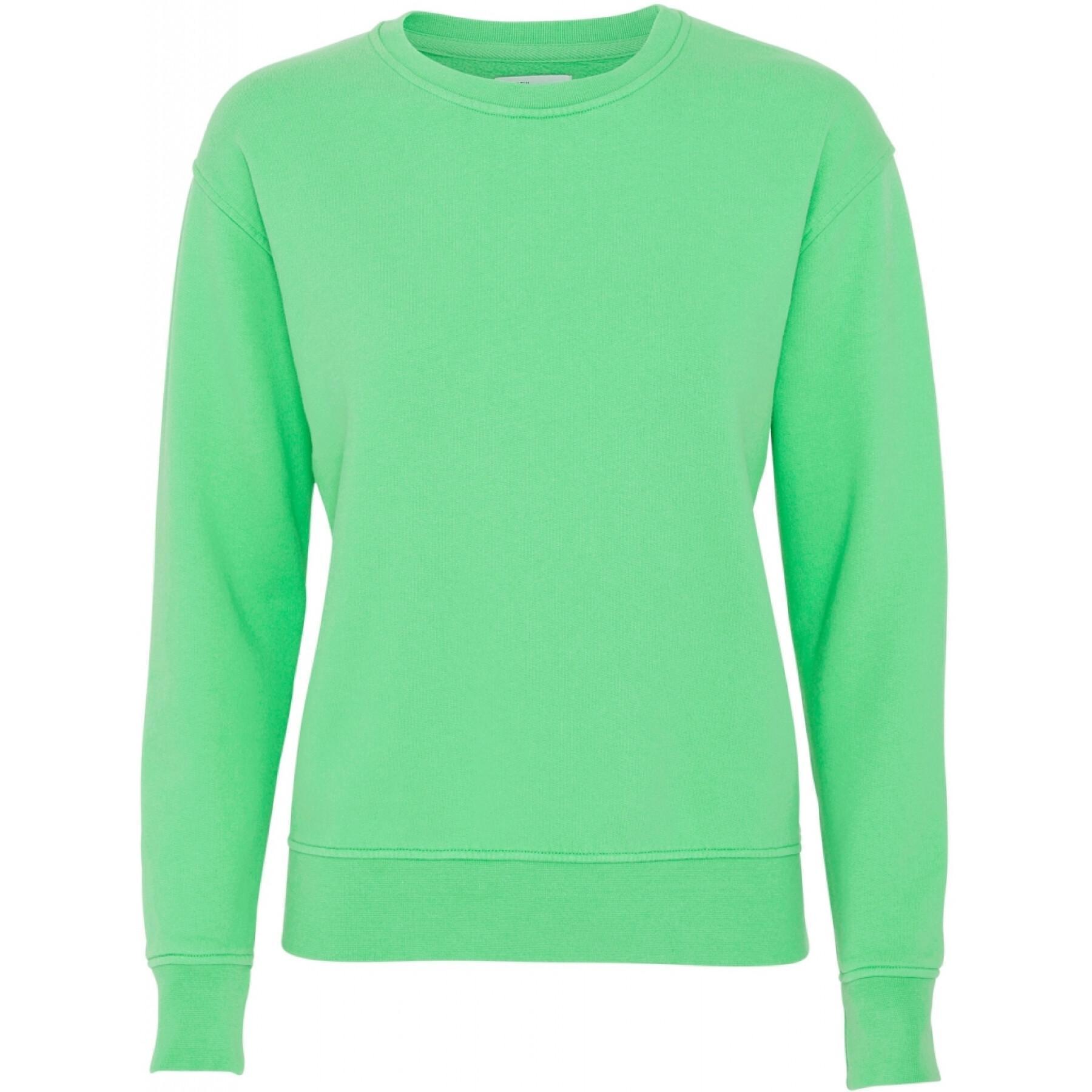 Pull col rond femme Colorful Standard Classic Organic spring green