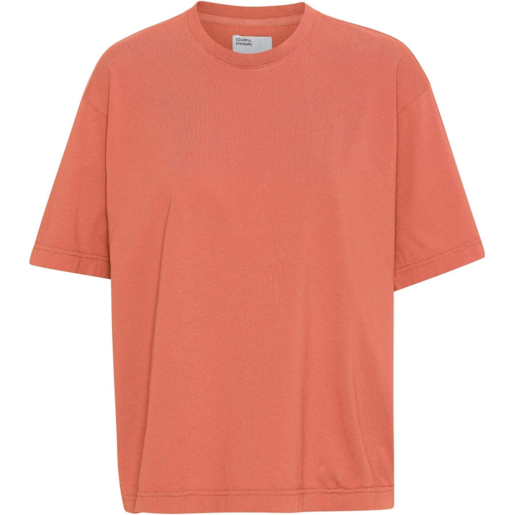T-shirt femme Colorful Standard Organic oversized dark amber
