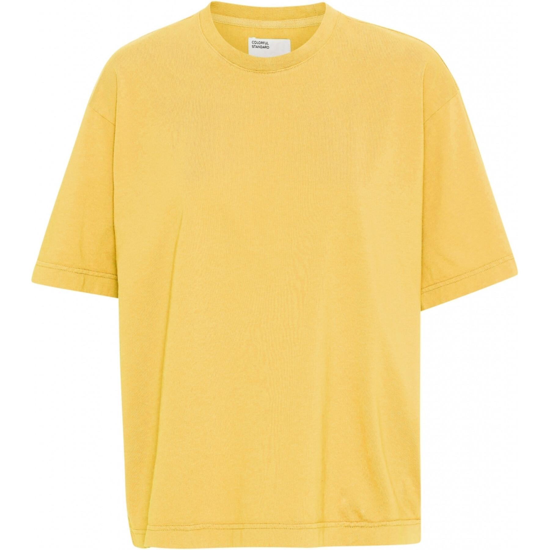 T-shirt femme Colorful Standard Organic oversized lemon yellow