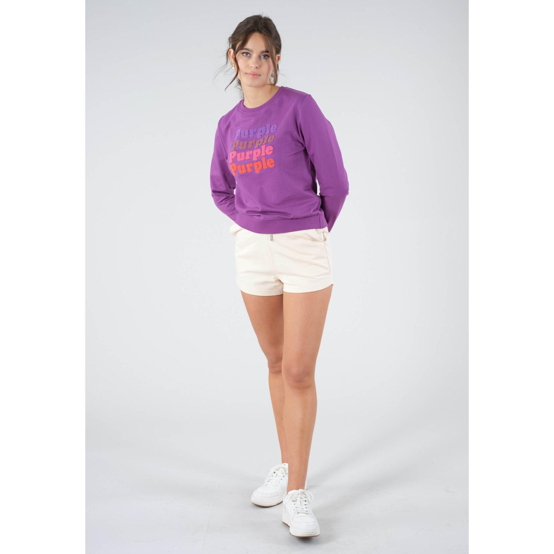 Sweatshirt femme Deeluxe Purple