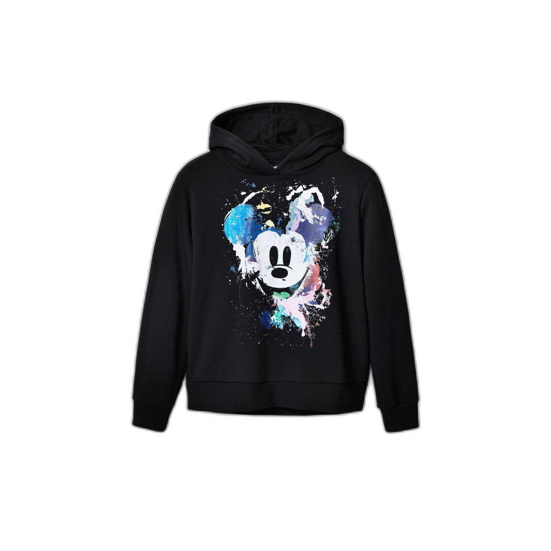 Sweatshirt à capuche femme Desigual Mickey
