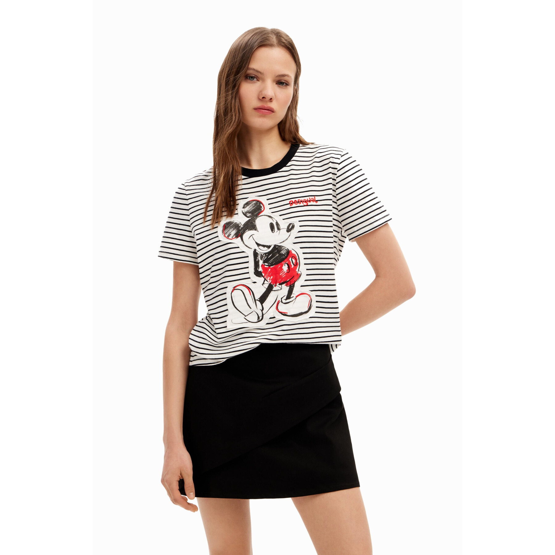 T-shirt femme Desigual Mickey Patch