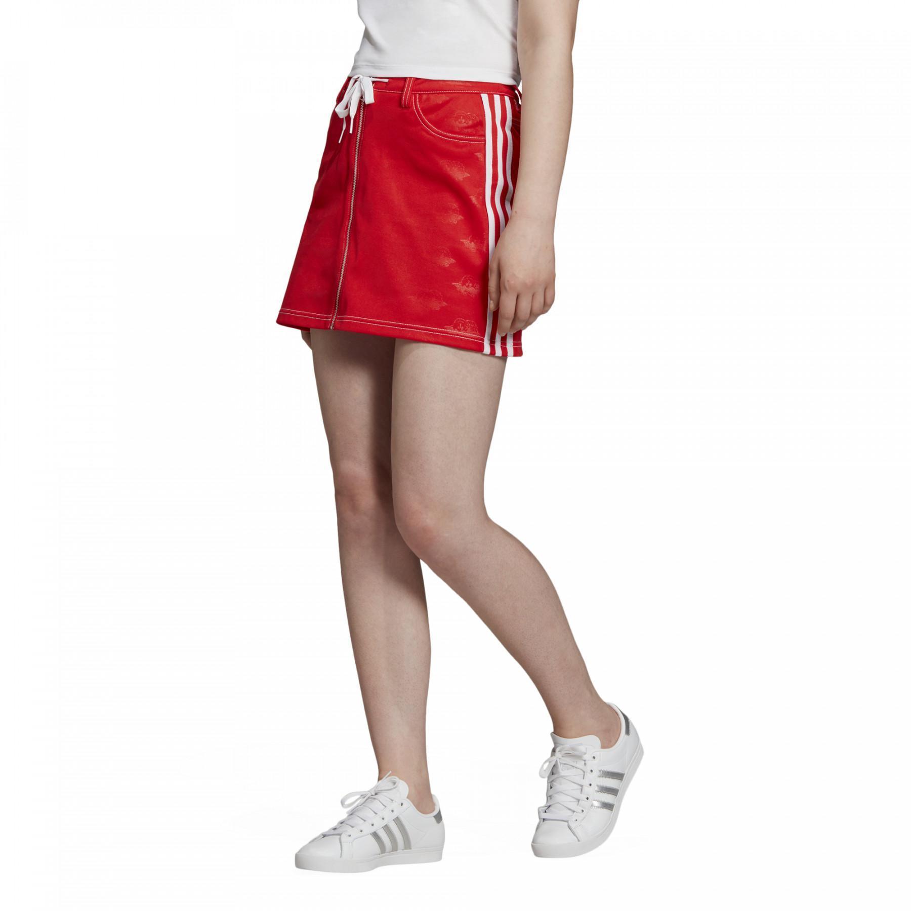 Jupe-short femme adidas red