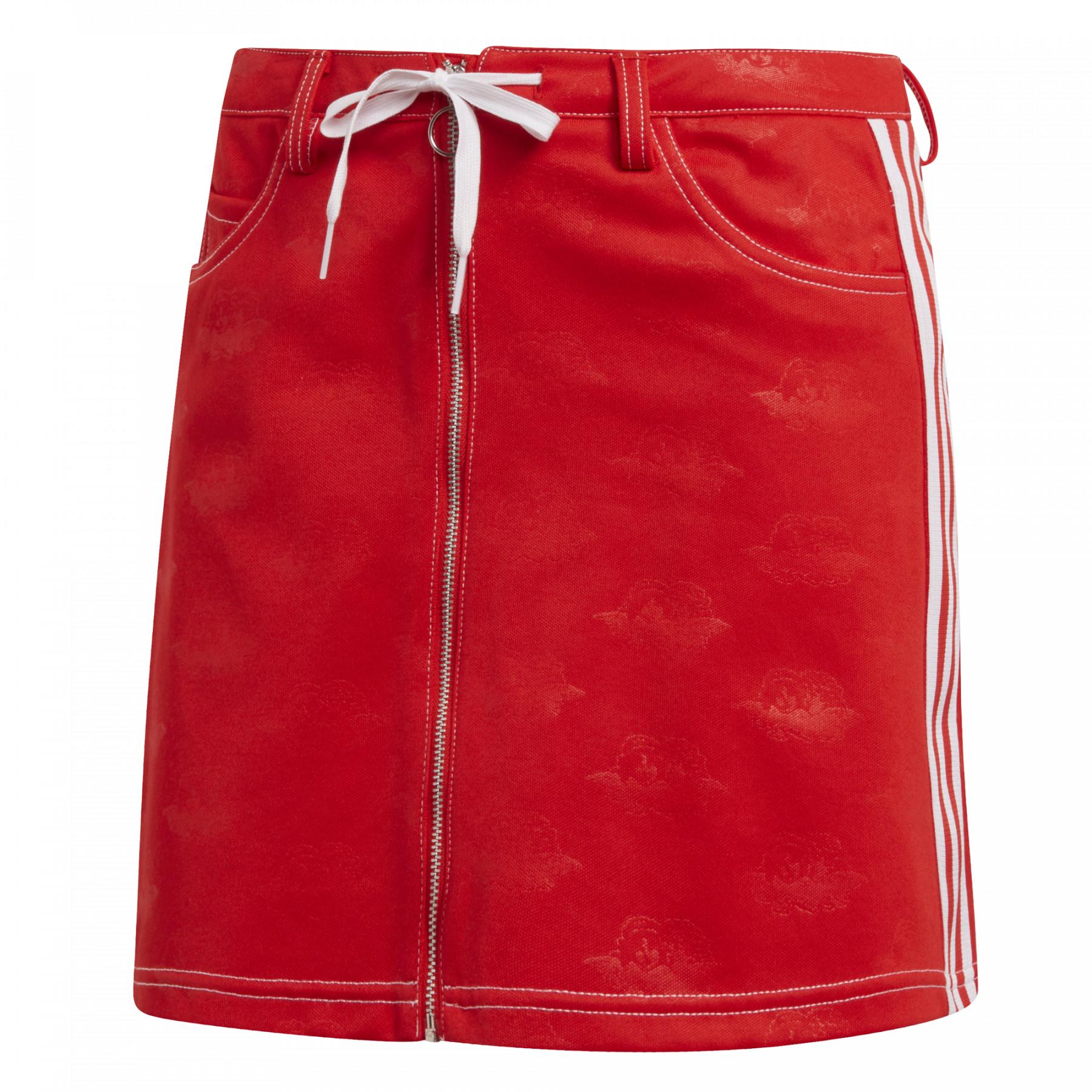 Jupe-short femme adidas red