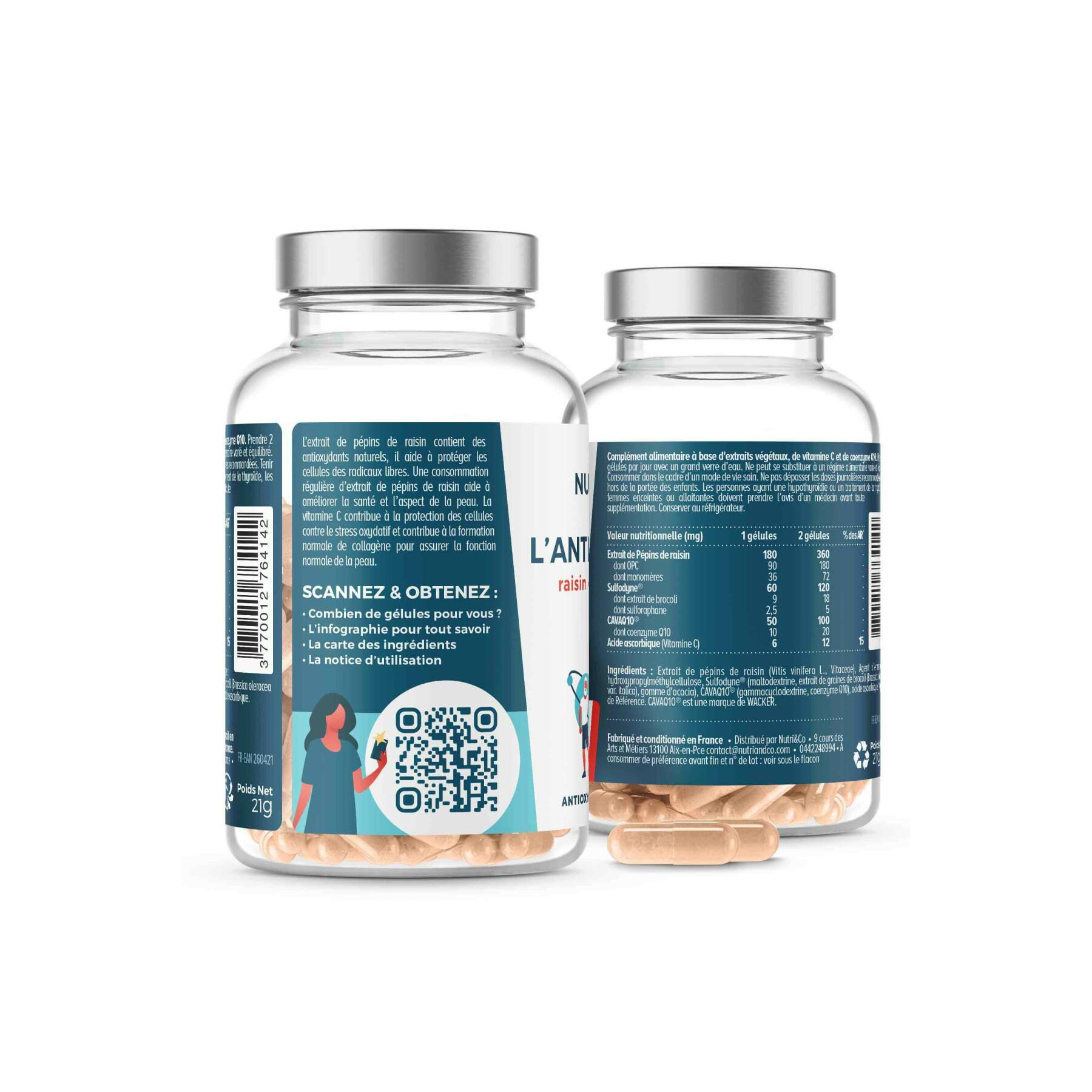Complément Alimentaire Antioxydant Coenzyme Q10 - 60 gélules – Nutri&Co