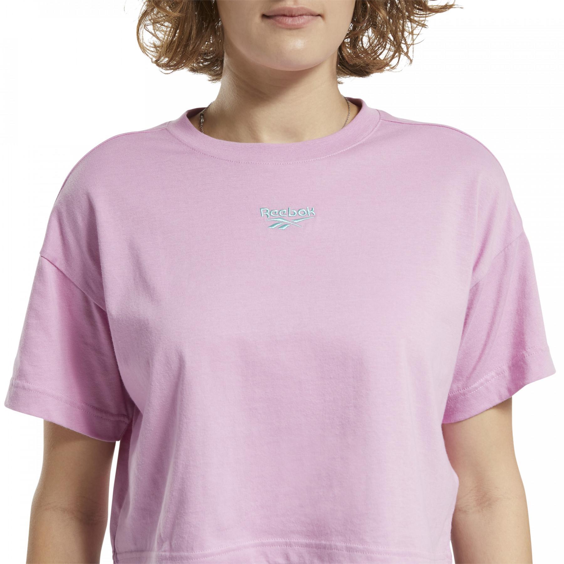 T-shirt Crop femme Reebok Classics Basic
