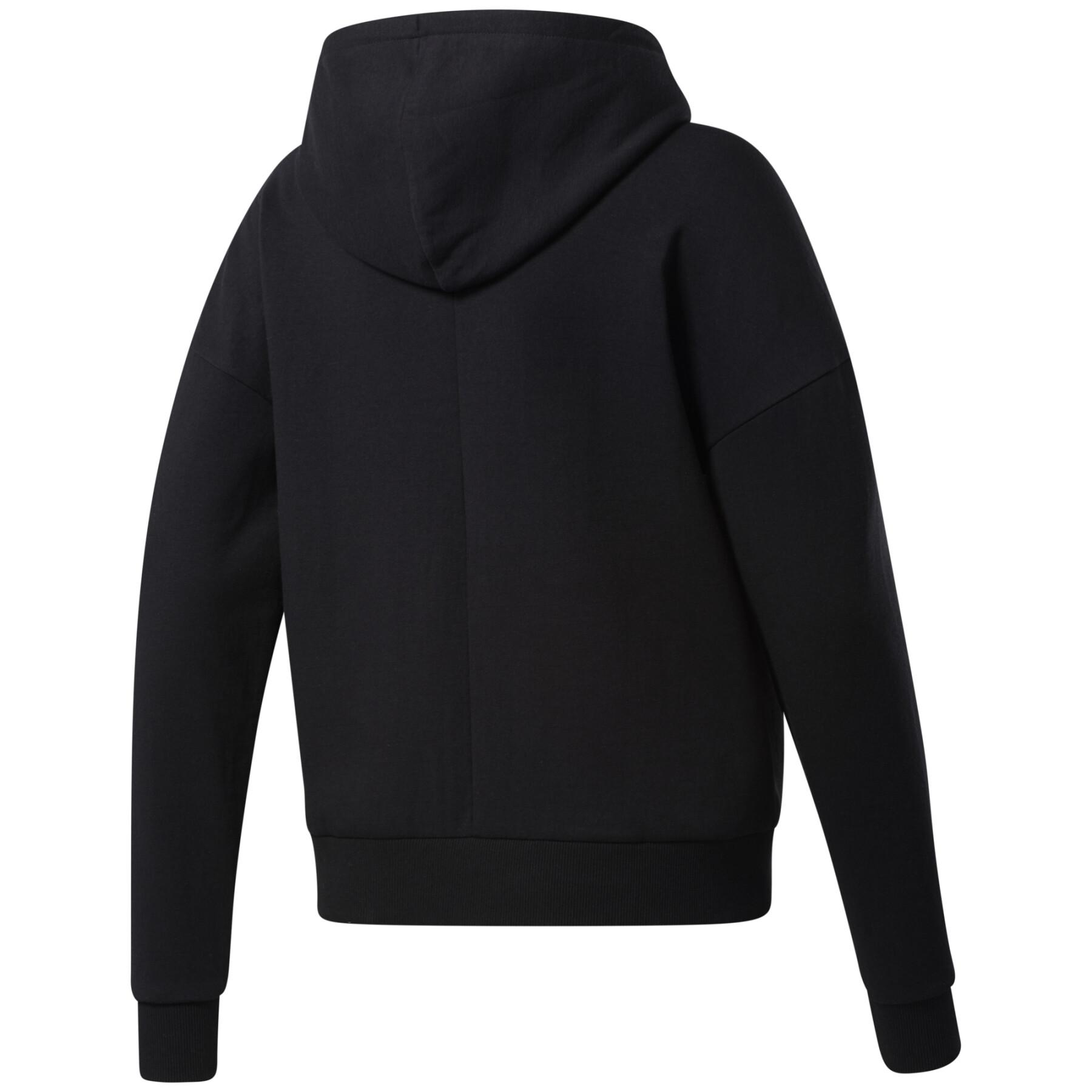 Sweatshirt à capuche femme Reebok DreamBlend Cotton Full-Zip