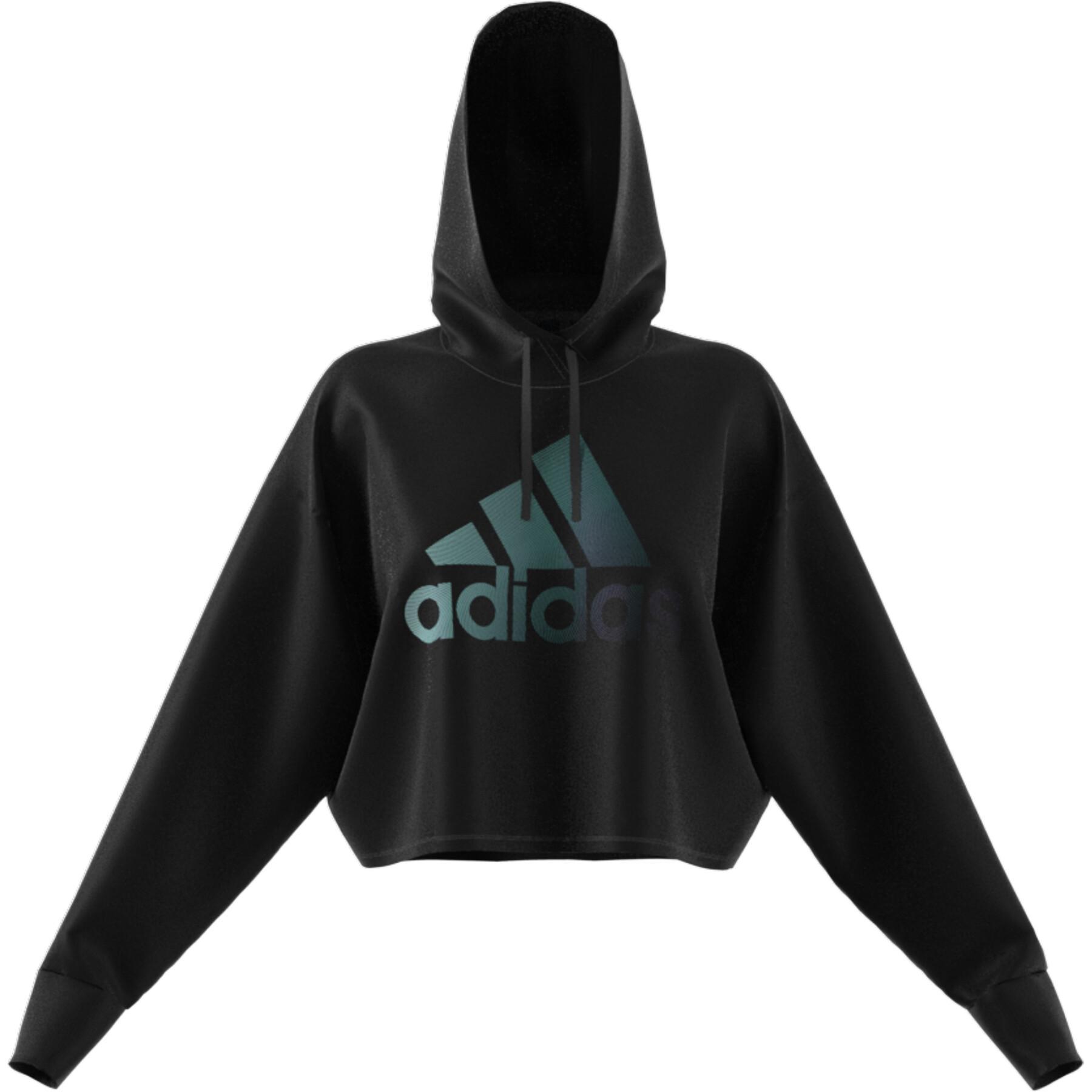 Sweat à capuche femme adidas Holiday Graphic