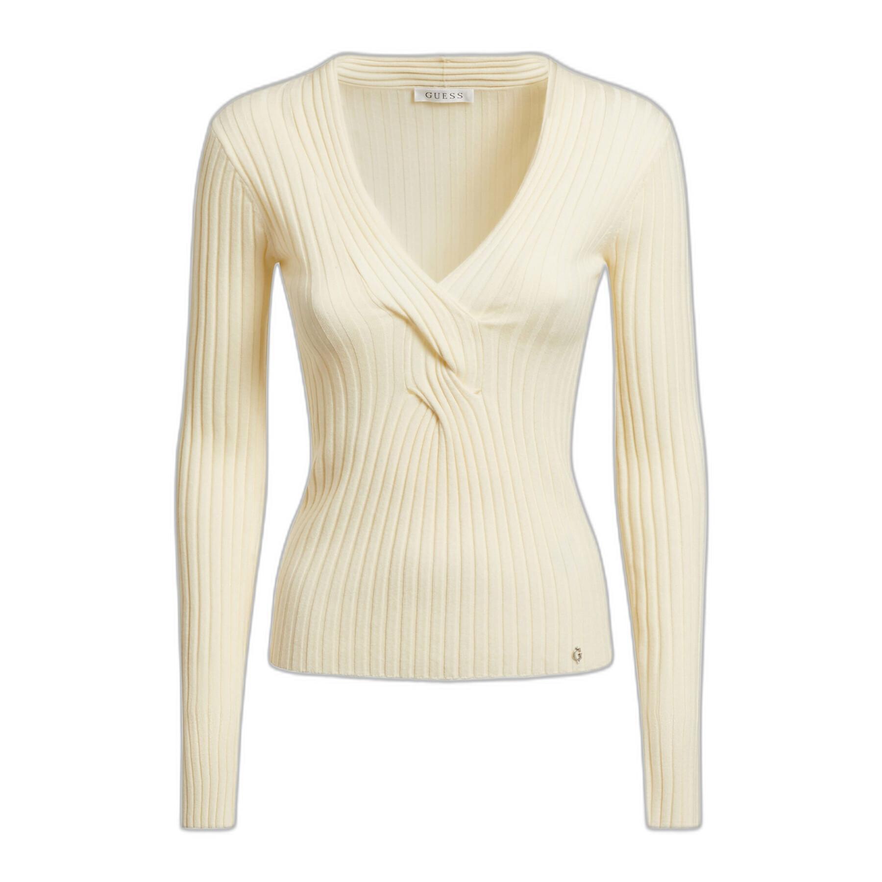 Pull col V femme Guess Ines