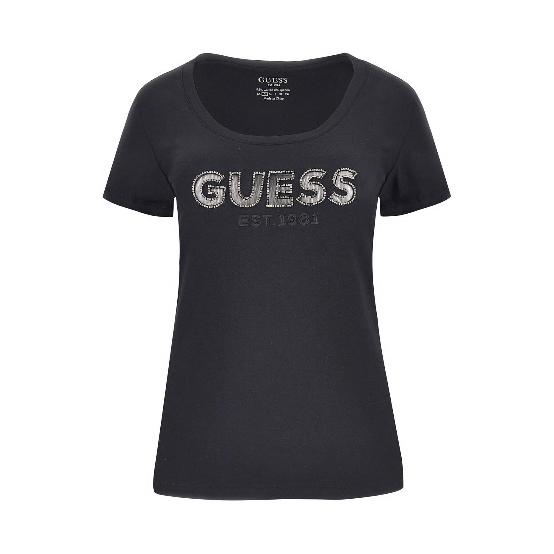T-shirt femme Guess Mesh Logo