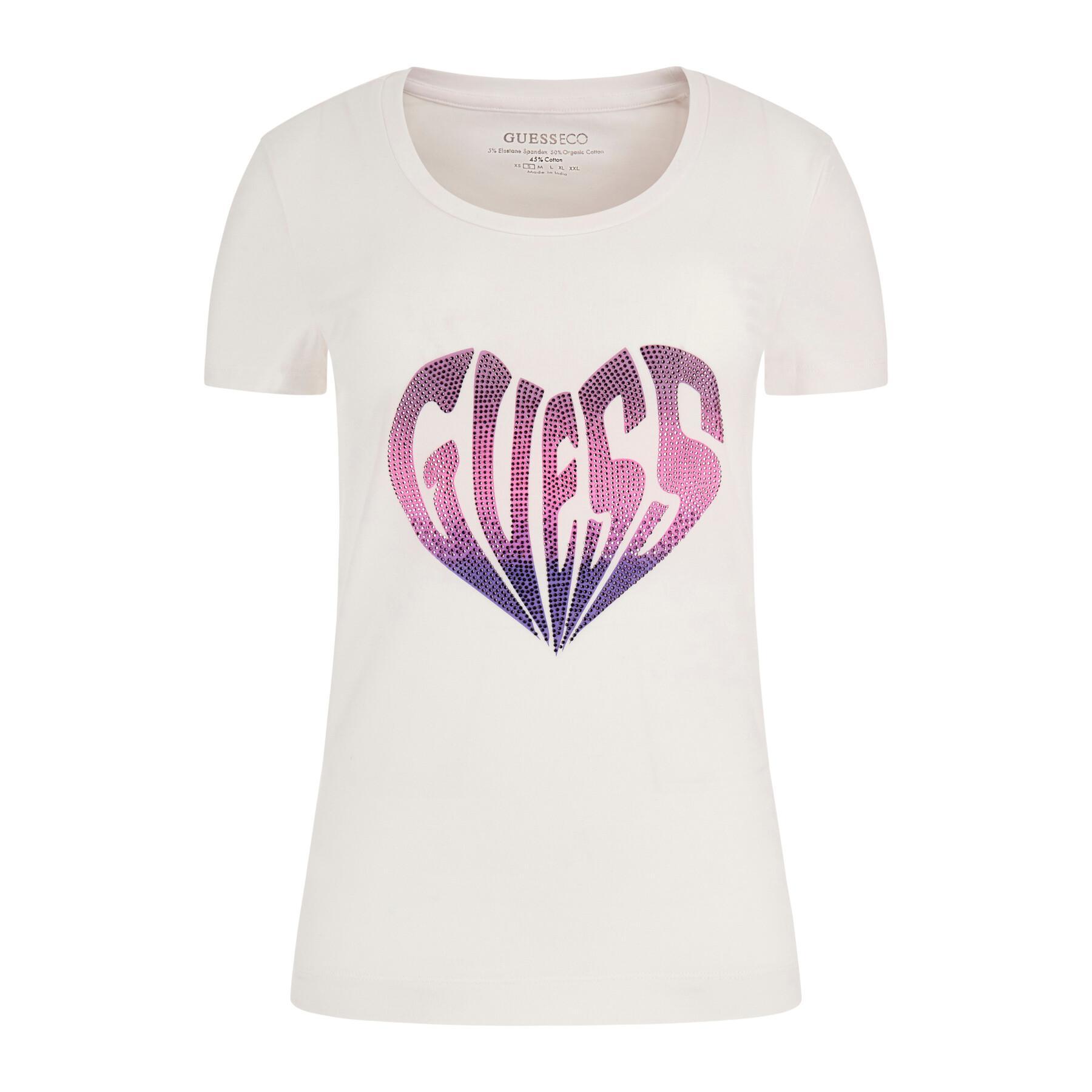 T-shirt femme Guess Heart