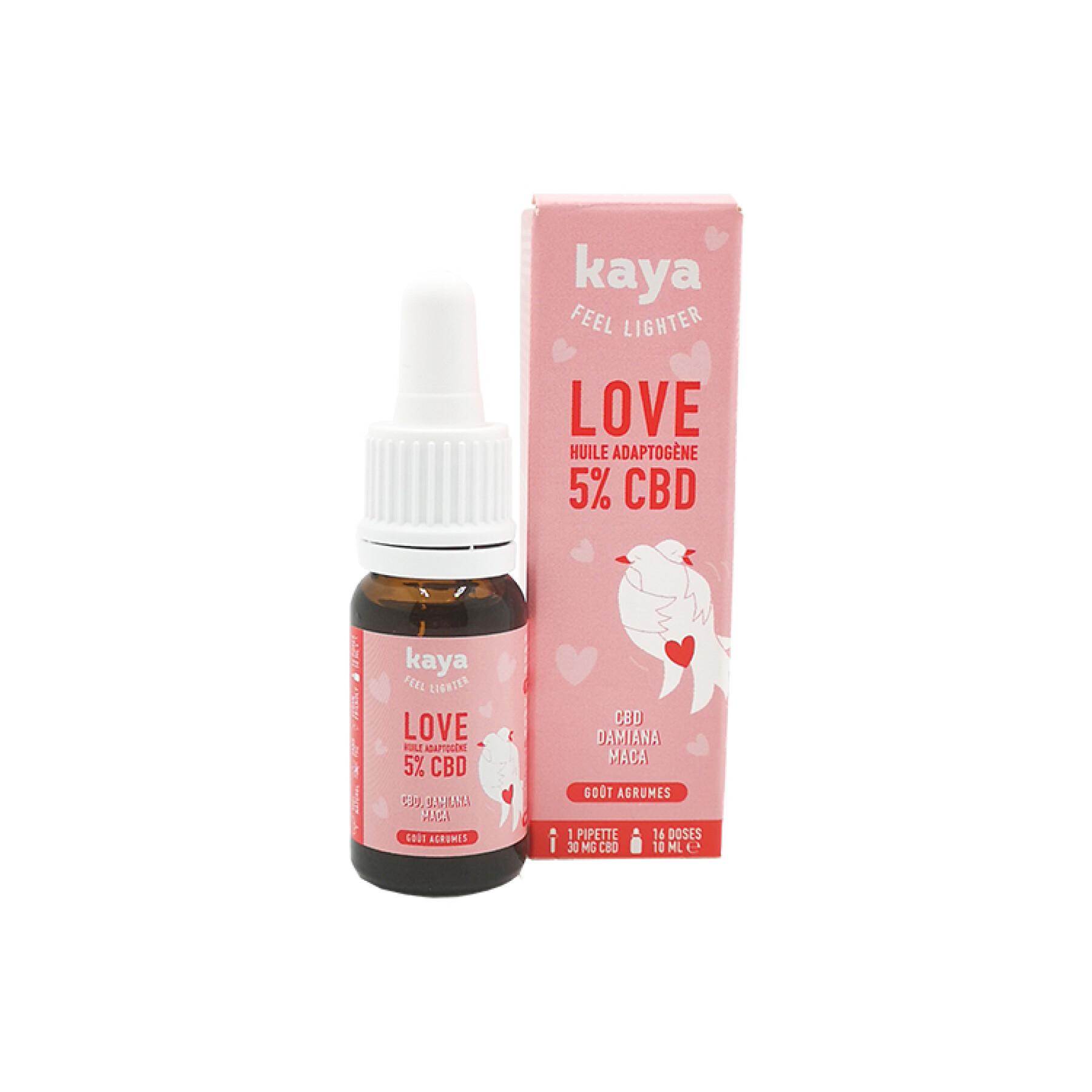 Huile adaptogène Love 5% CBD Kaya - 10ml