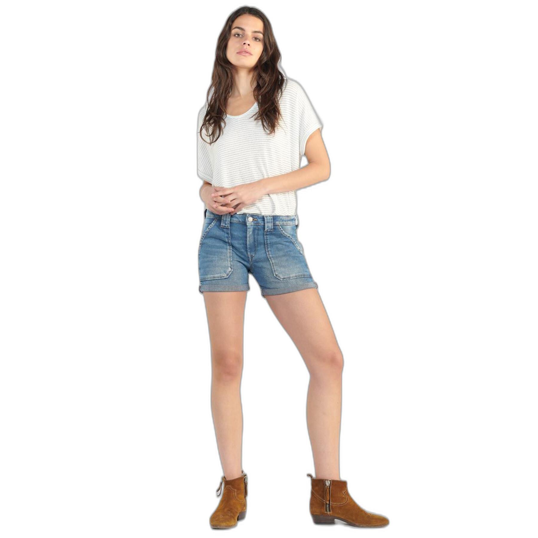 Short jeans femme Le Temps des cerises Bloom