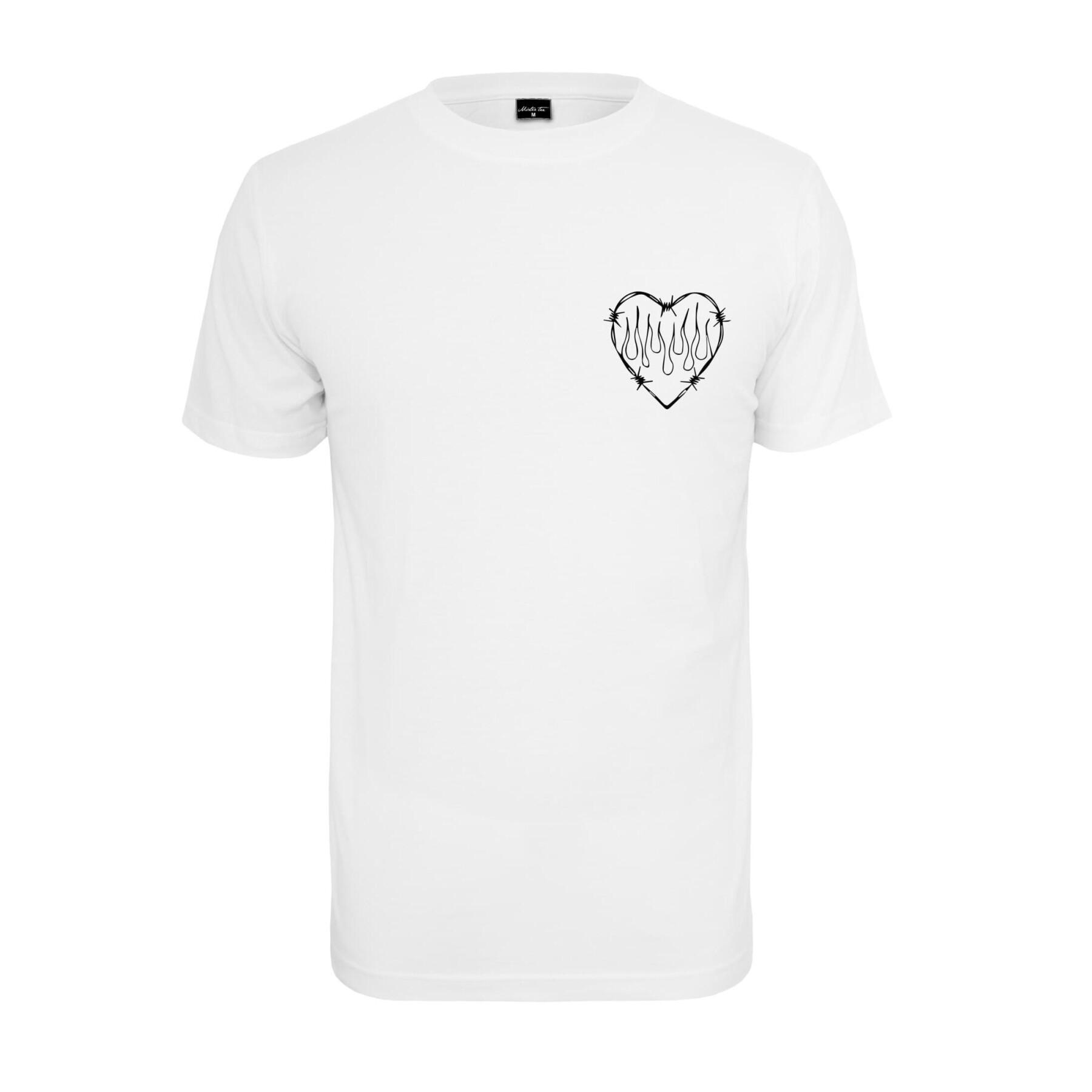 T-shirt femme Mister Tee Burning Hearts