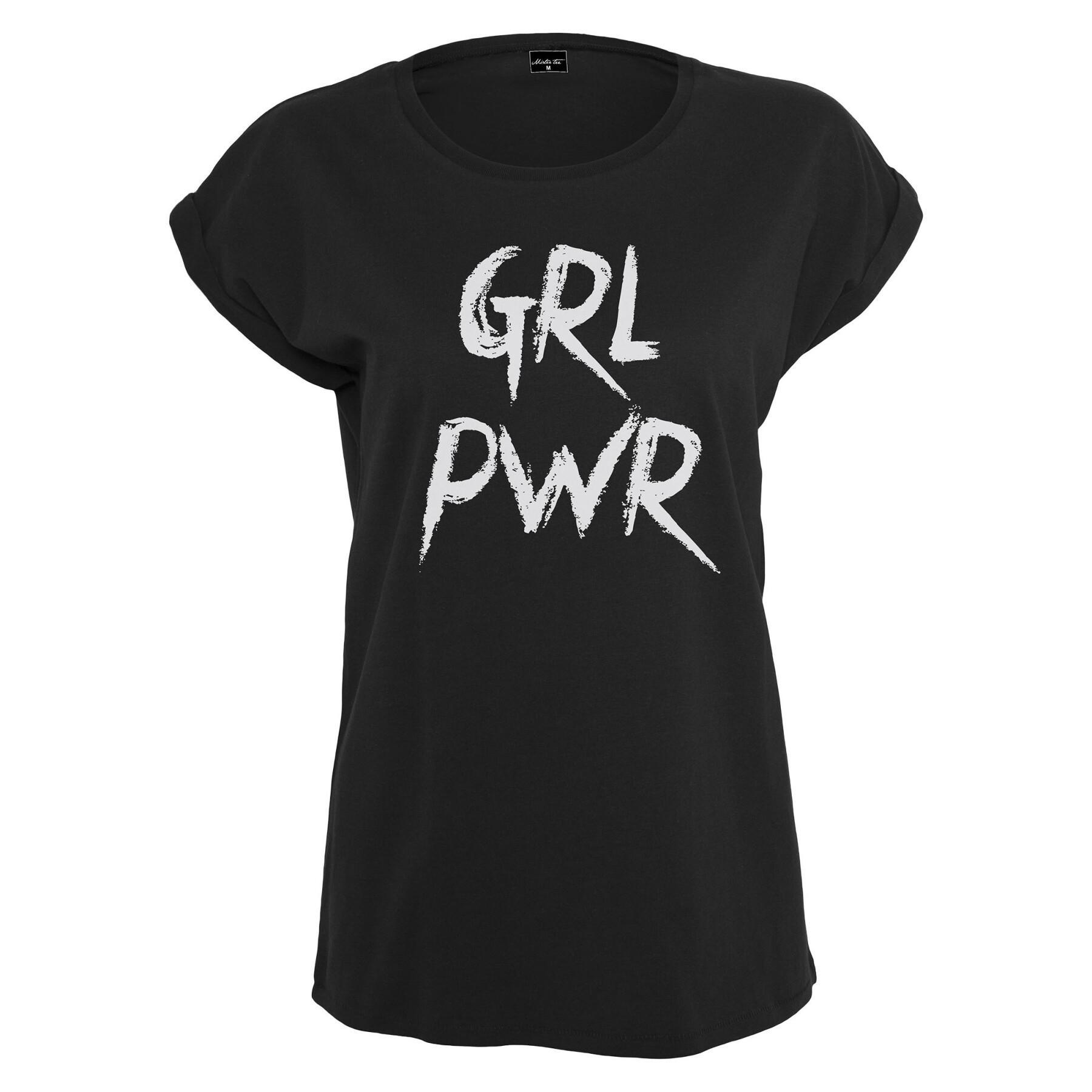 T-shirt grandes tailles femme Mister Tee GRL PWR