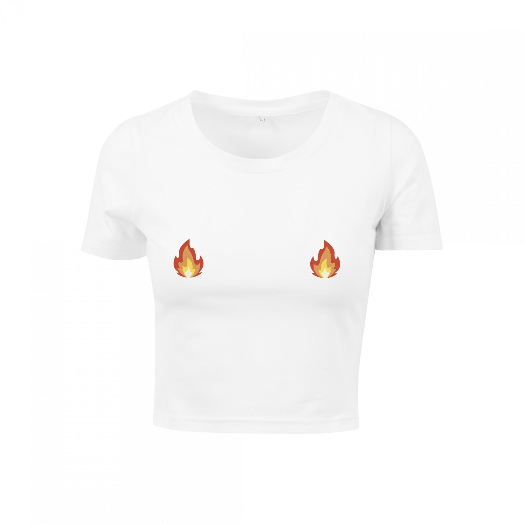 T-shirt femme Mister Tee flames