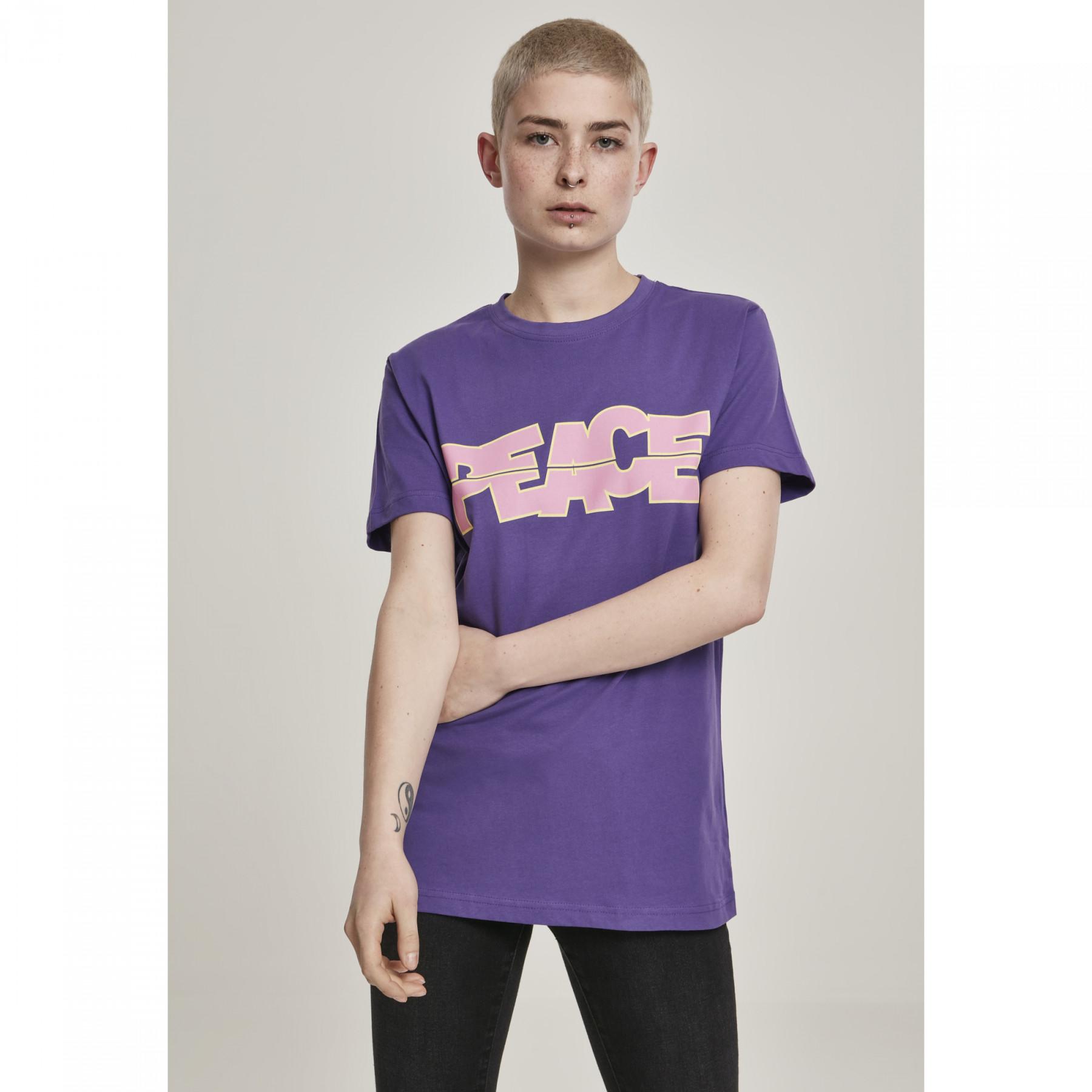 T-shirt femme Mister Tee peace