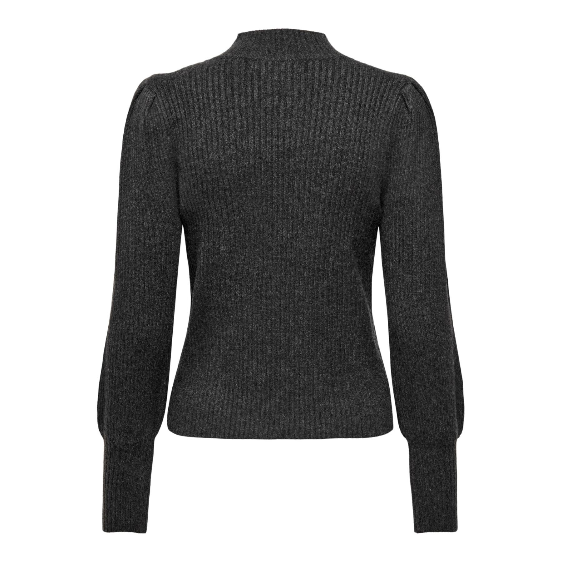 Pullover col montant maille femme Only Katia