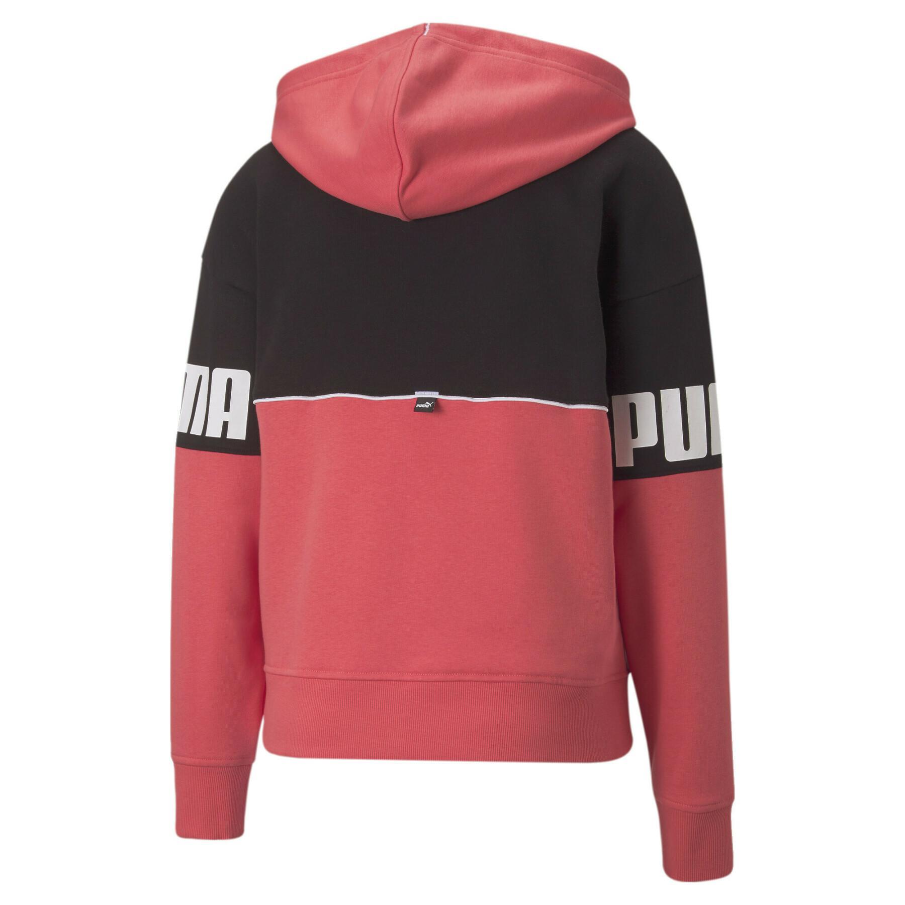 Sweatshirt à capuche femme Puma Power Colorblock TR