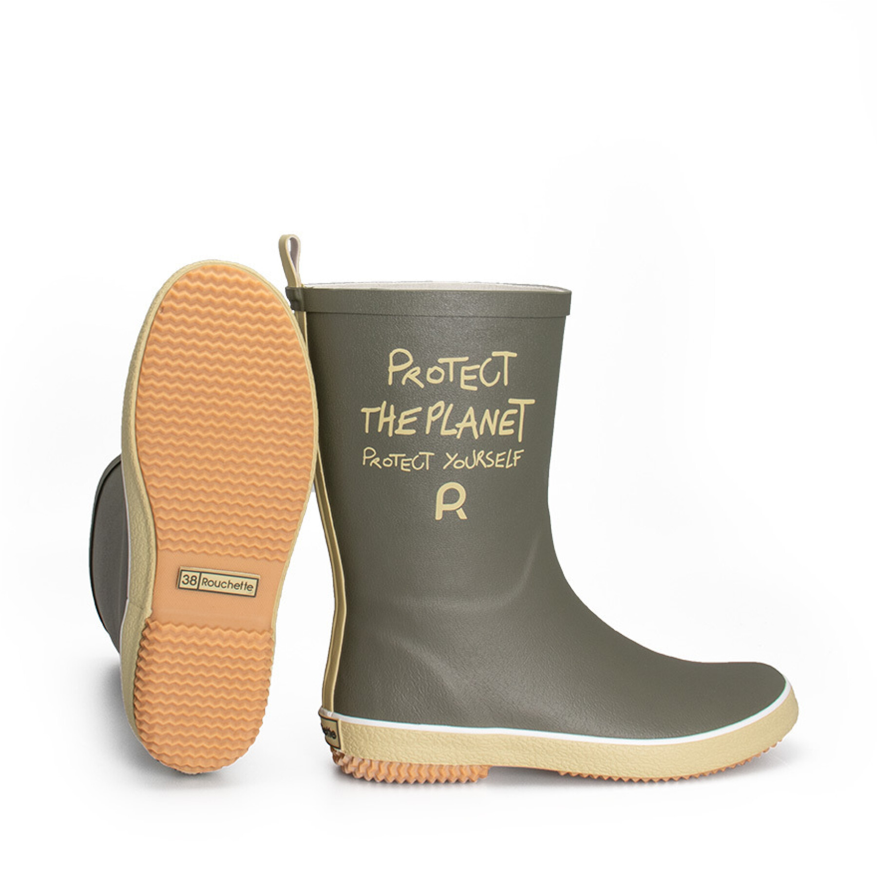 Demi bottes de pluie femme Rouchette Protect The Planet